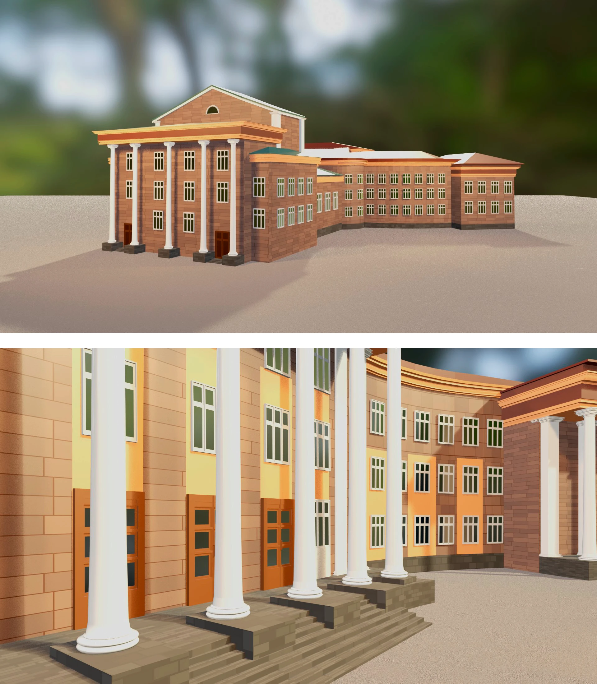 3D Model Palace Ordzhonikidze — Изображение №5 — 3D на Dprofile