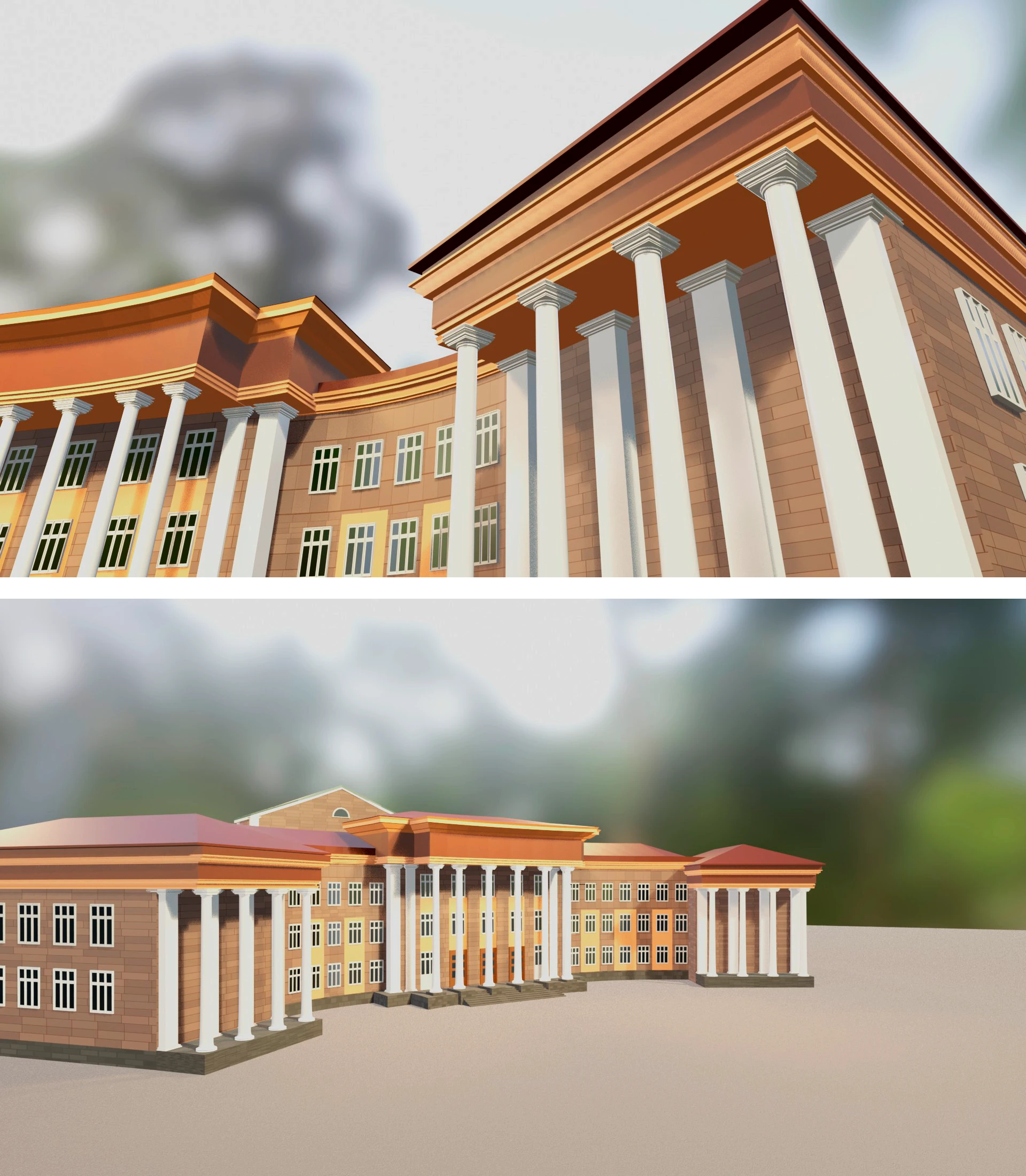 3D Model Palace Ordzhonikidze — Изображение №4 — 3D на Dprofile