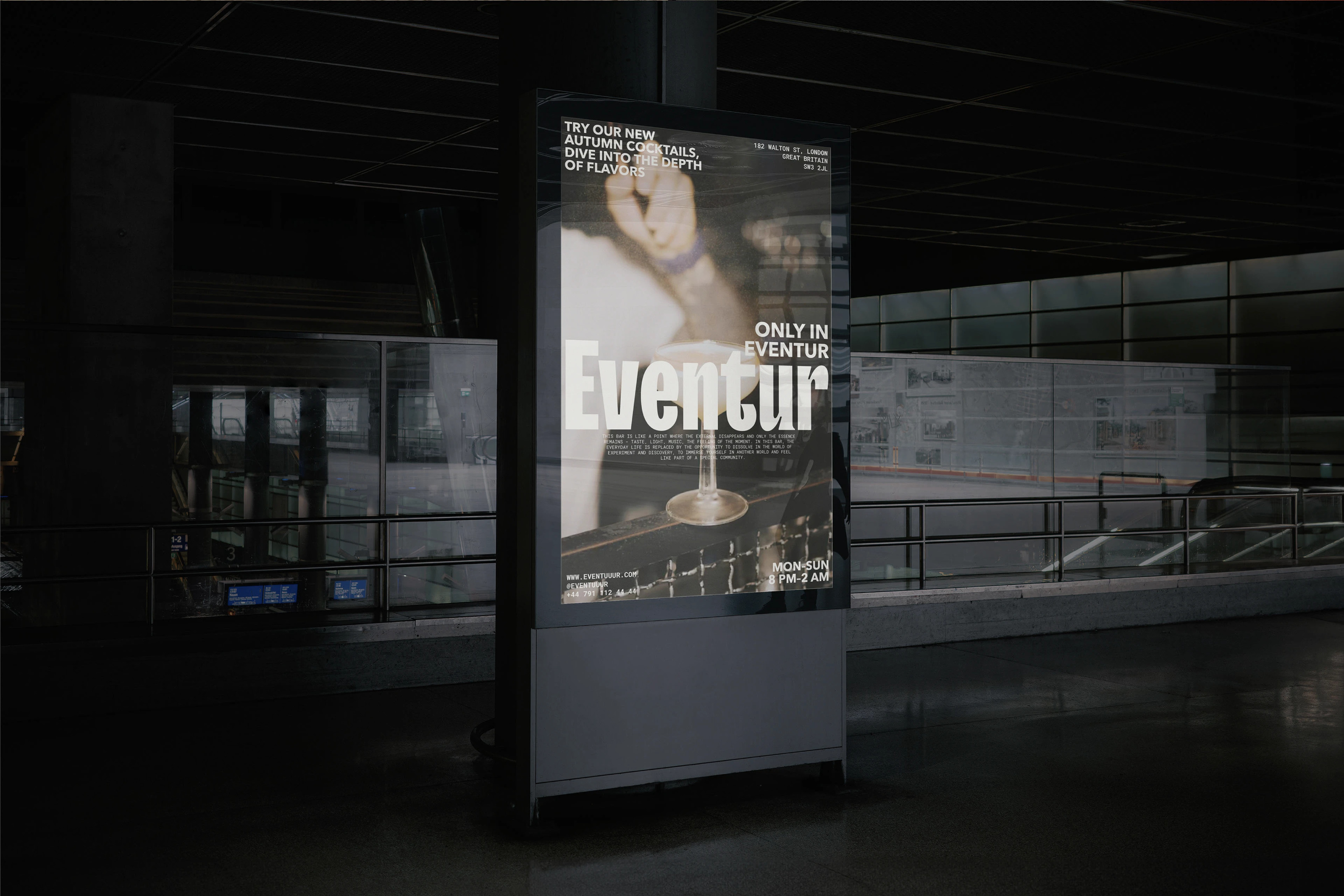 EVENTUR / АЙДЕНТИКА ДЛЯ БАРА — Изображение №11 — Брендинг, Графика на Dprofile
