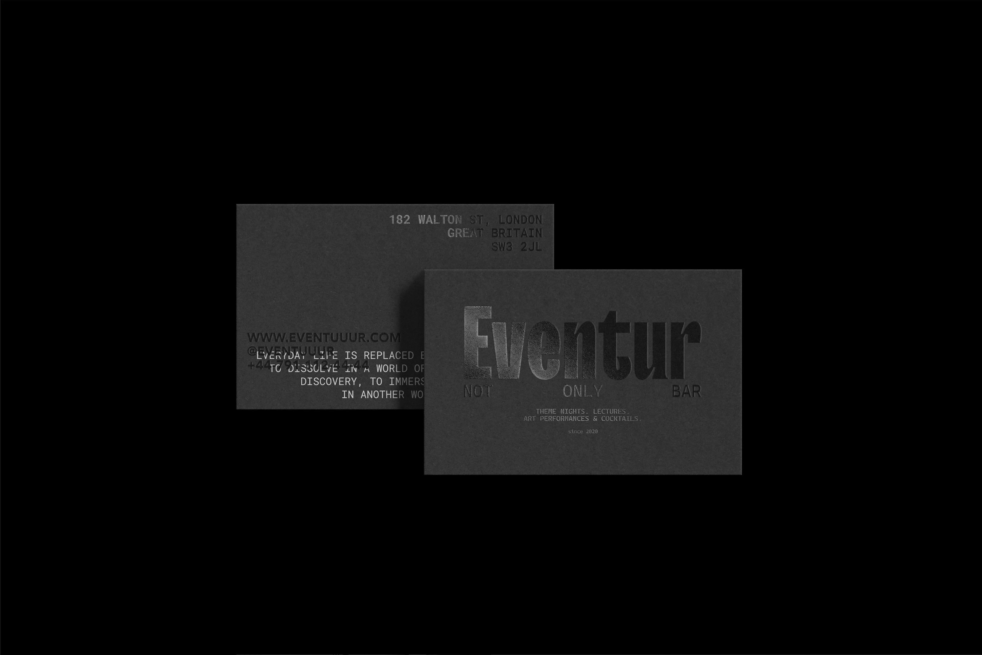 EVENTUR / АЙДЕНТИКА ДЛЯ БАРА — Изображение №7 — Брендинг, Графика на Dprofile