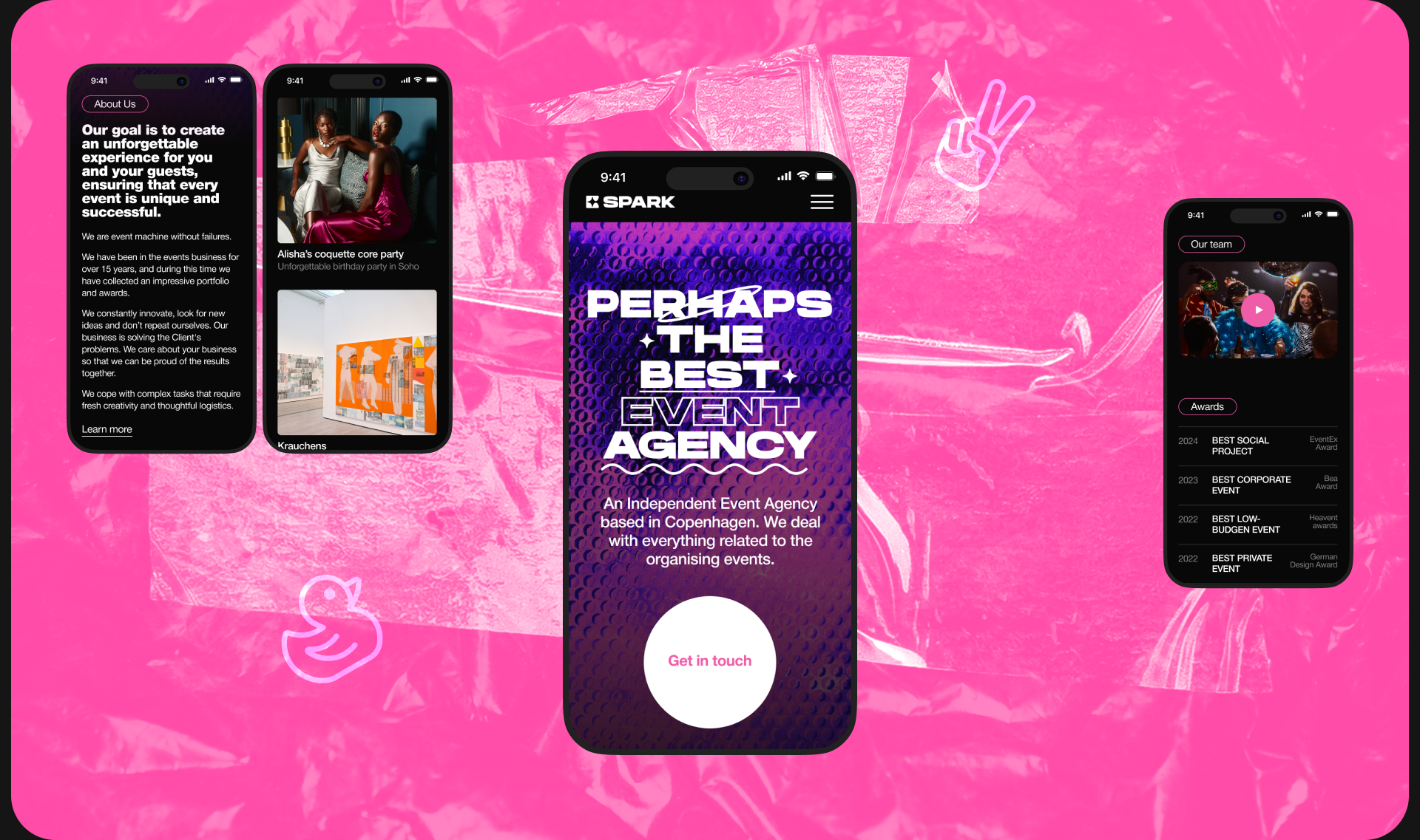 SPARK – Event Agency — Изображение №2 — Интерфейсы на Dprofile