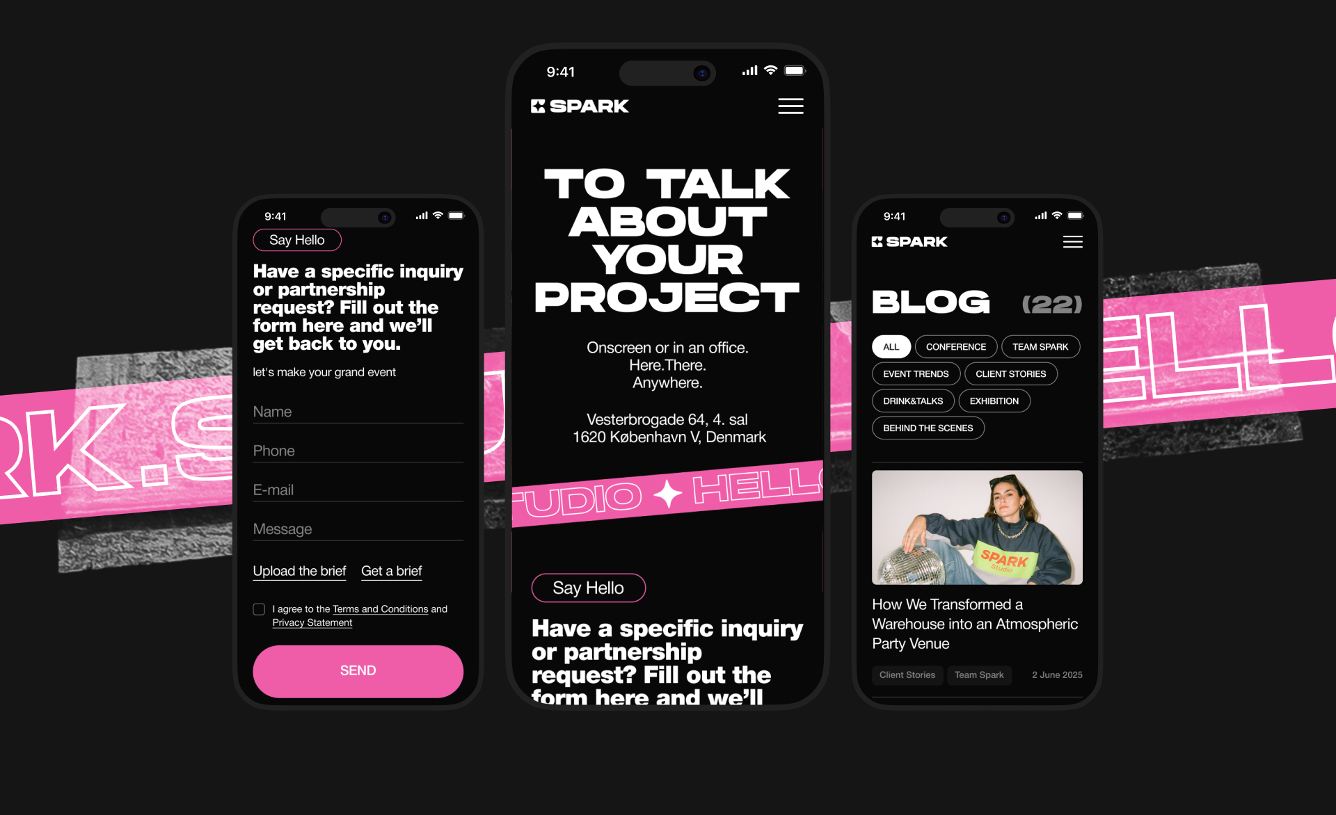 SPARK – Event Agency — Изображение №11 — Интерфейсы на Dprofile