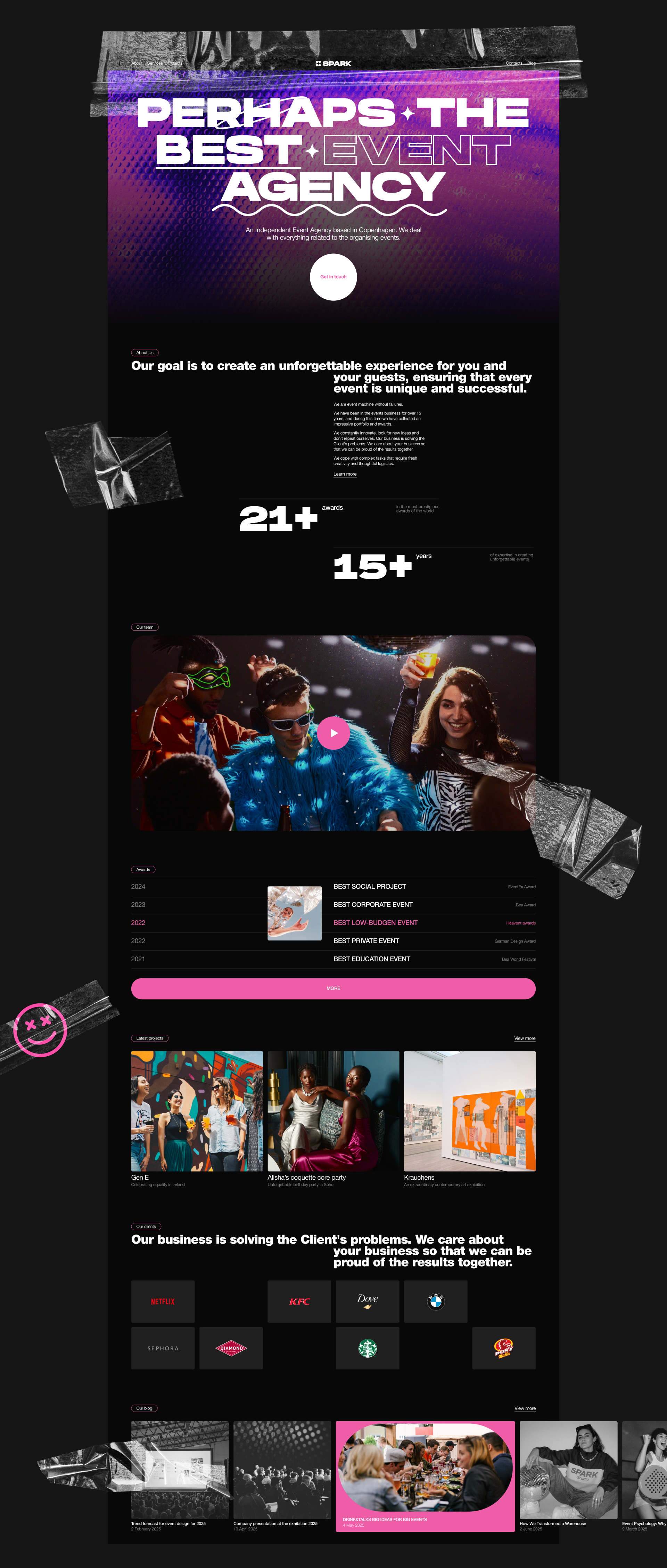SPARK – Event Agency — Изображение №3 — Интерфейсы на Dprofile