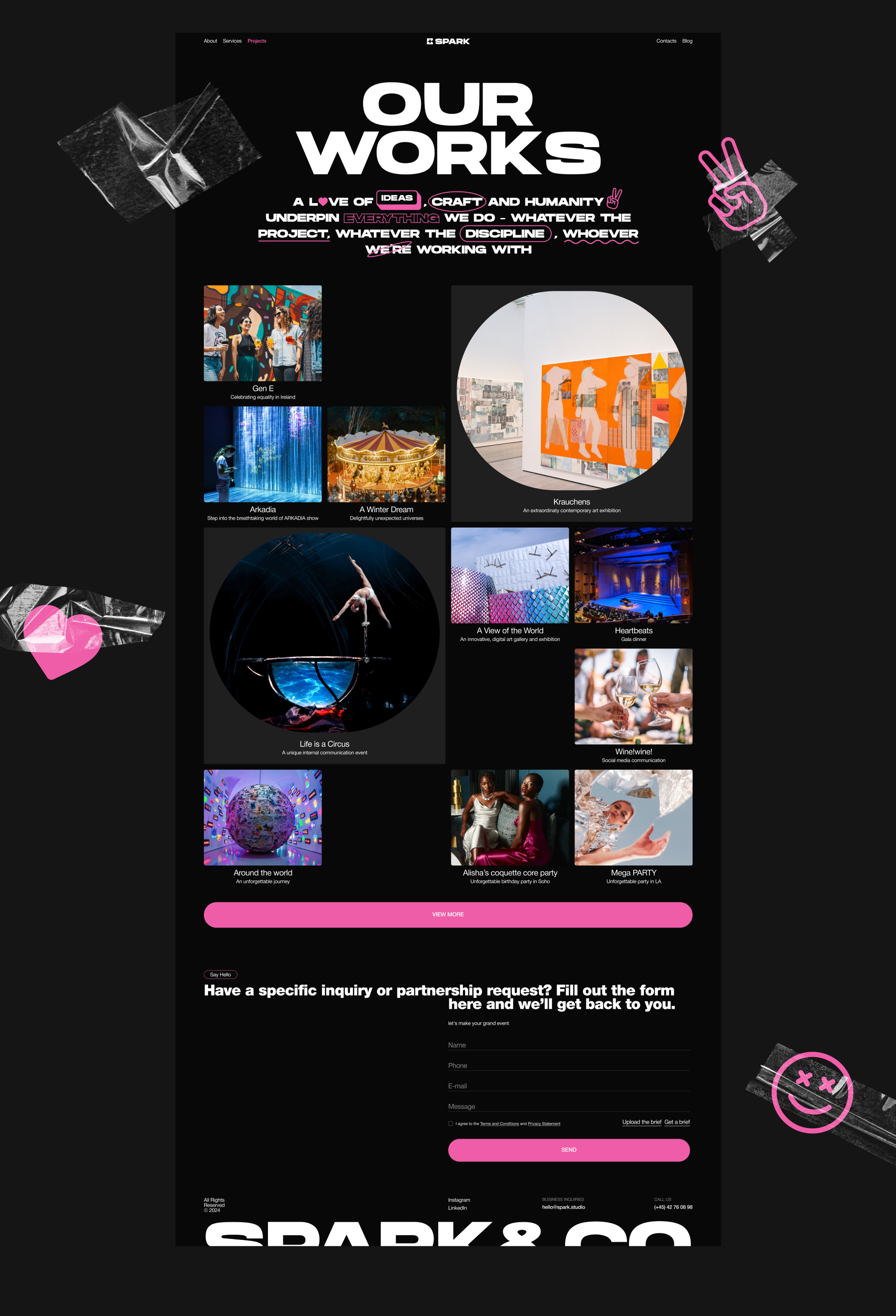 SPARK – Event Agency — Изображение №5 — Интерфейсы на Dprofile