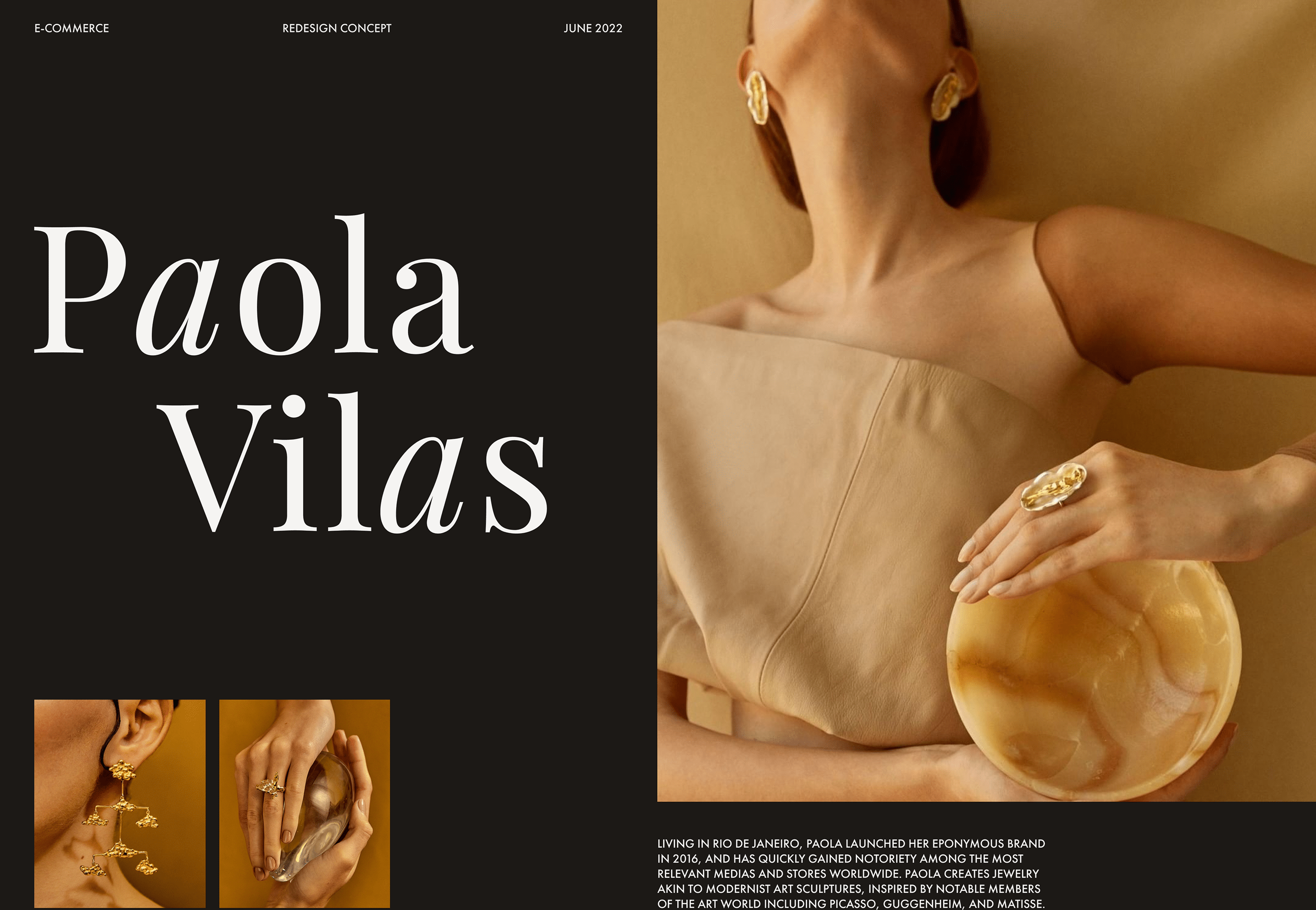 Paola Vilas website redesign — Изображение №1 — Интерфейсы на Dprofile