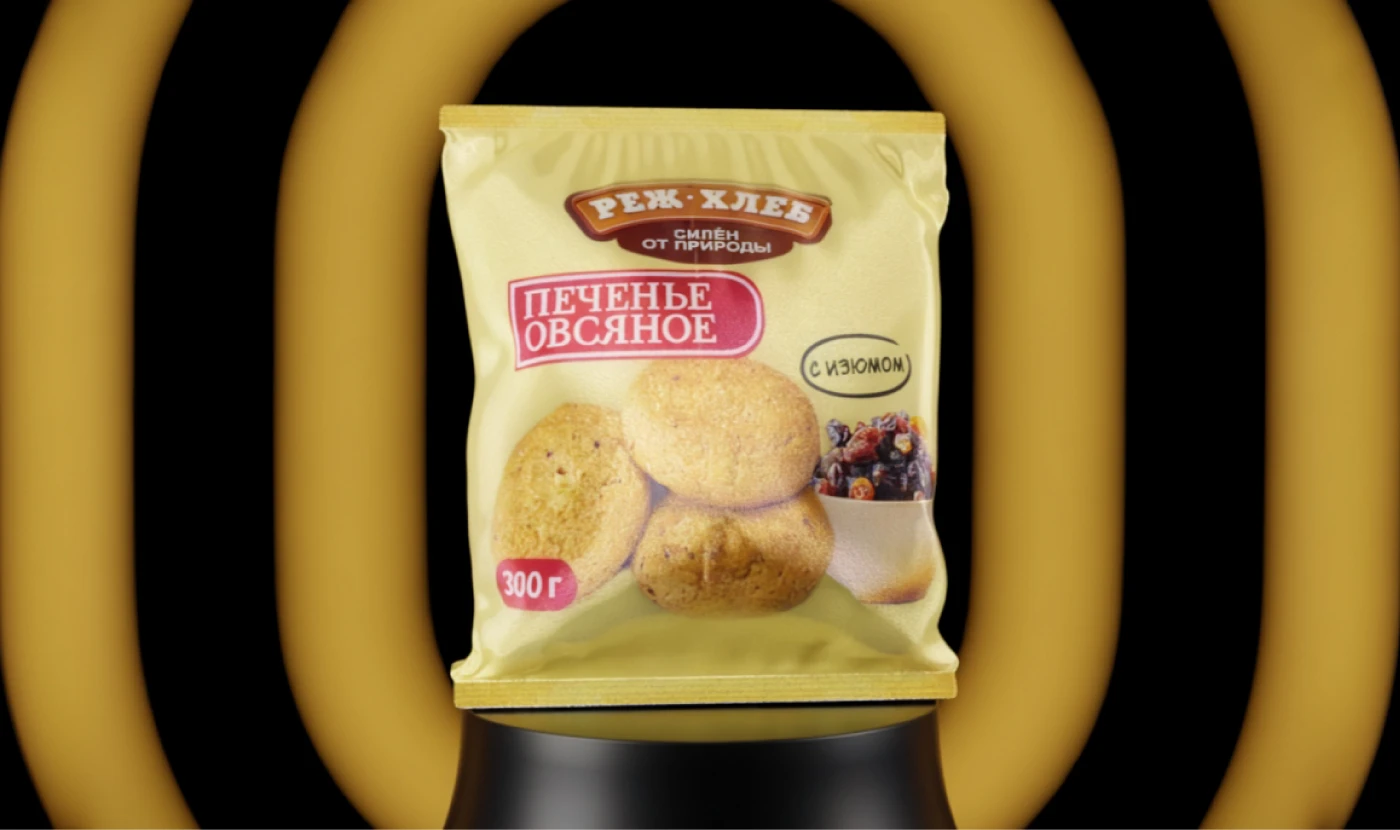 Упаковка овсяного печенья "Реж-Хлеб" — Изображение №1 — Брендинг, Иллюстрация на Dprofile