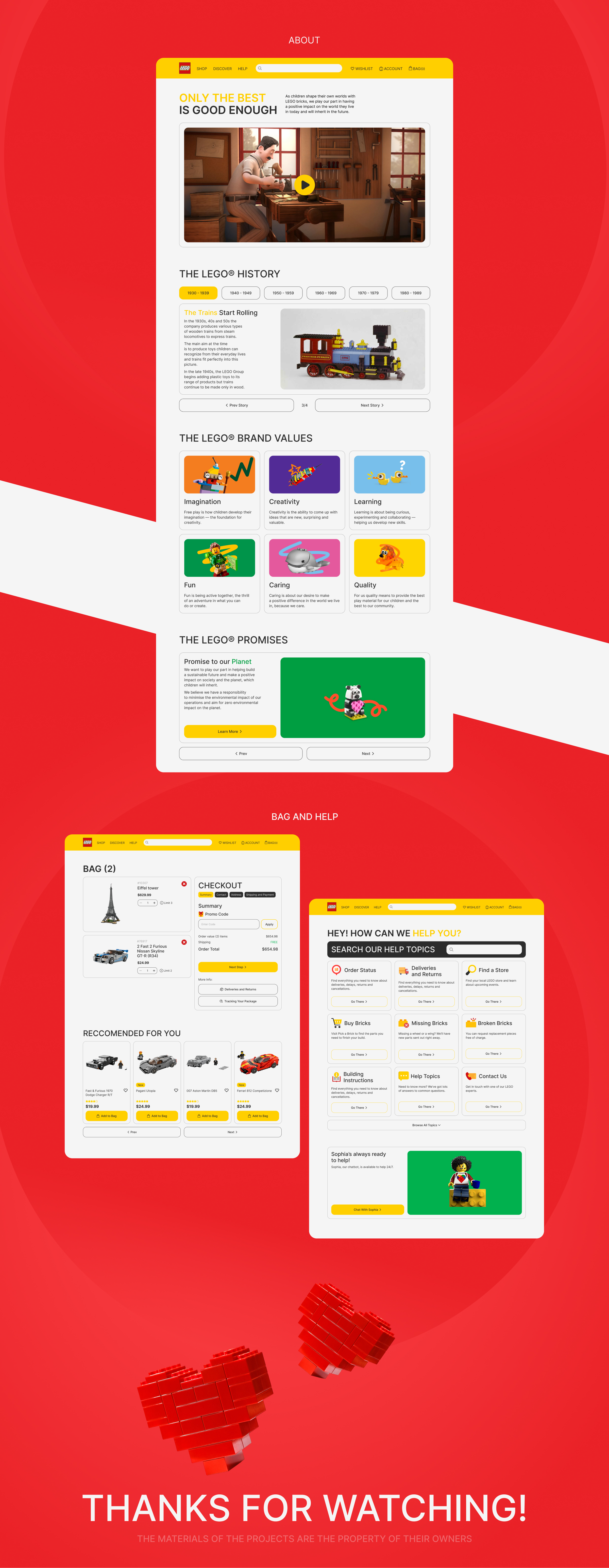 LEGO STORE REDESIGN CONCEPT UX/UI — Изображение №3 — Интерфейсы на Dprofile