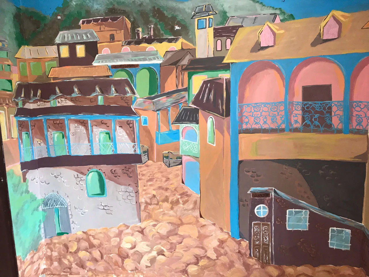 Роспись стен грузинского ресторана Аладастури — Изображение №3 — Иллюстрация, Графика на Dprofile