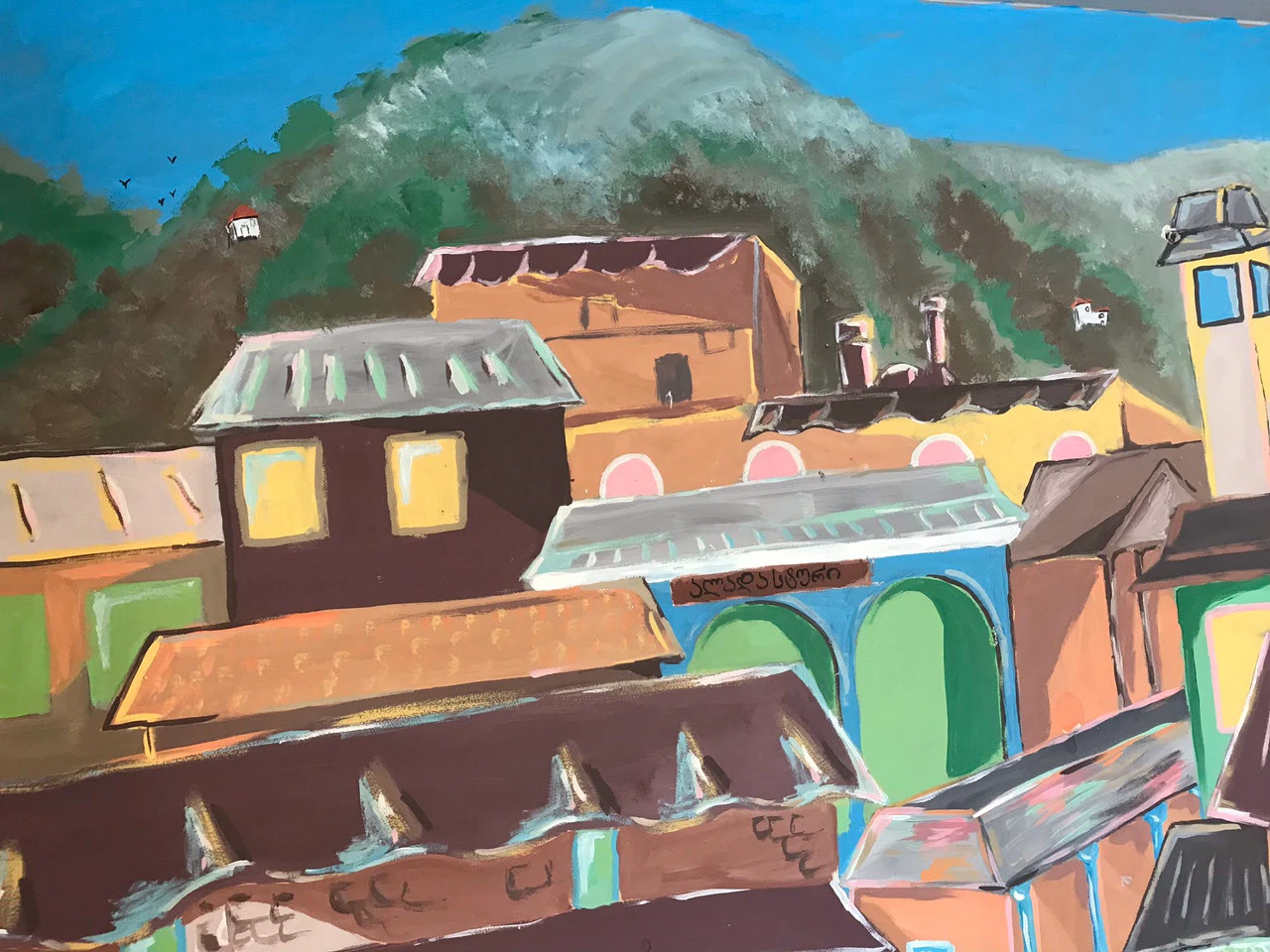 Роспись стен грузинского ресторана Аладастури — Изображение №4 — Иллюстрация, Графика на Dprofile