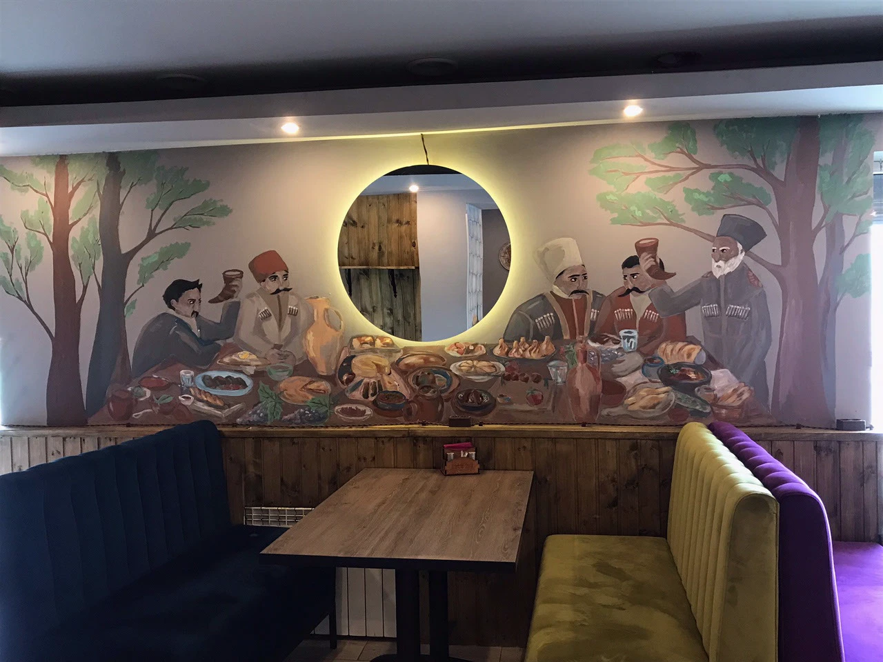 Роспись стен грузинского ресторана Аладастури — Изображение №7 — Иллюстрация, Графика на Dprofile