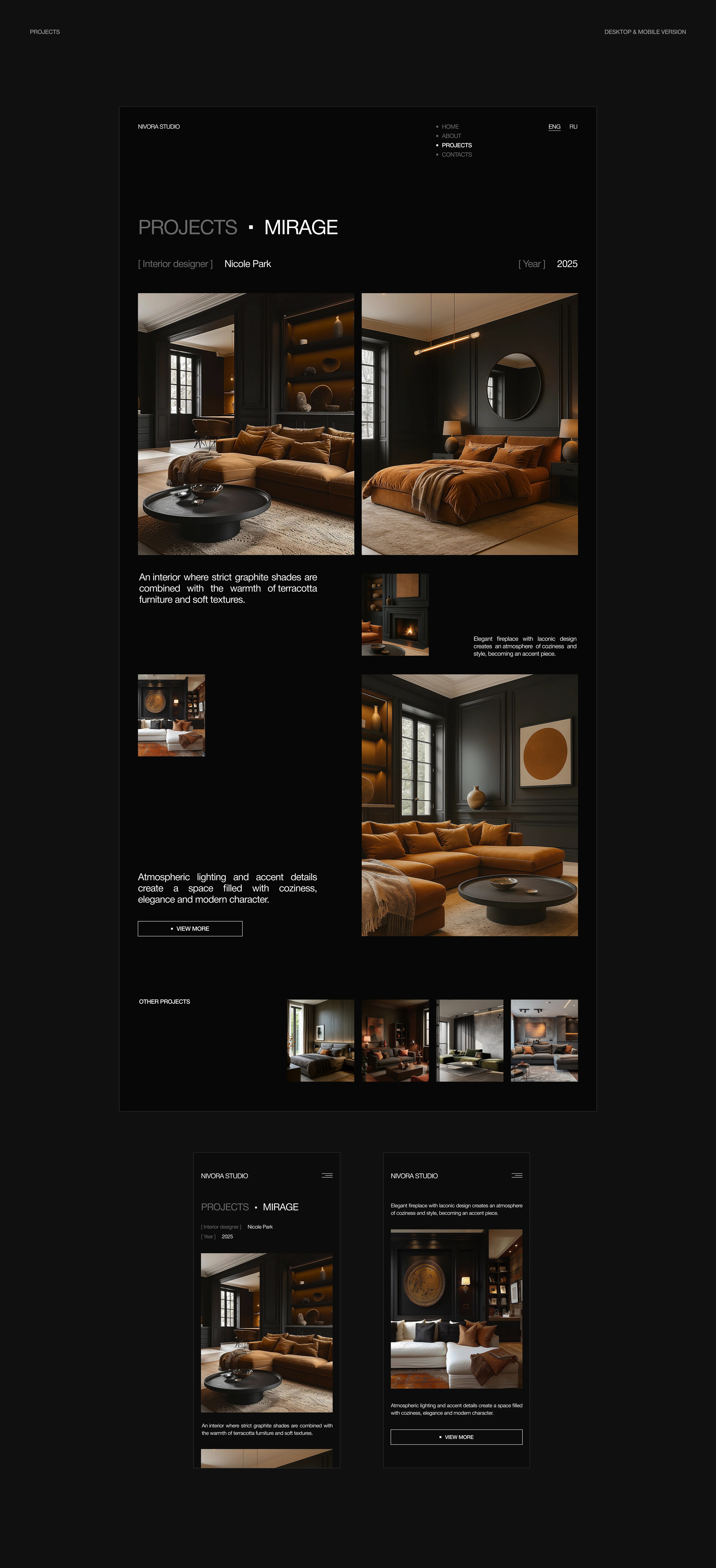 Nivora Studio | architerture and interior — Изображение №7 — Интерфейсы на Dprofile