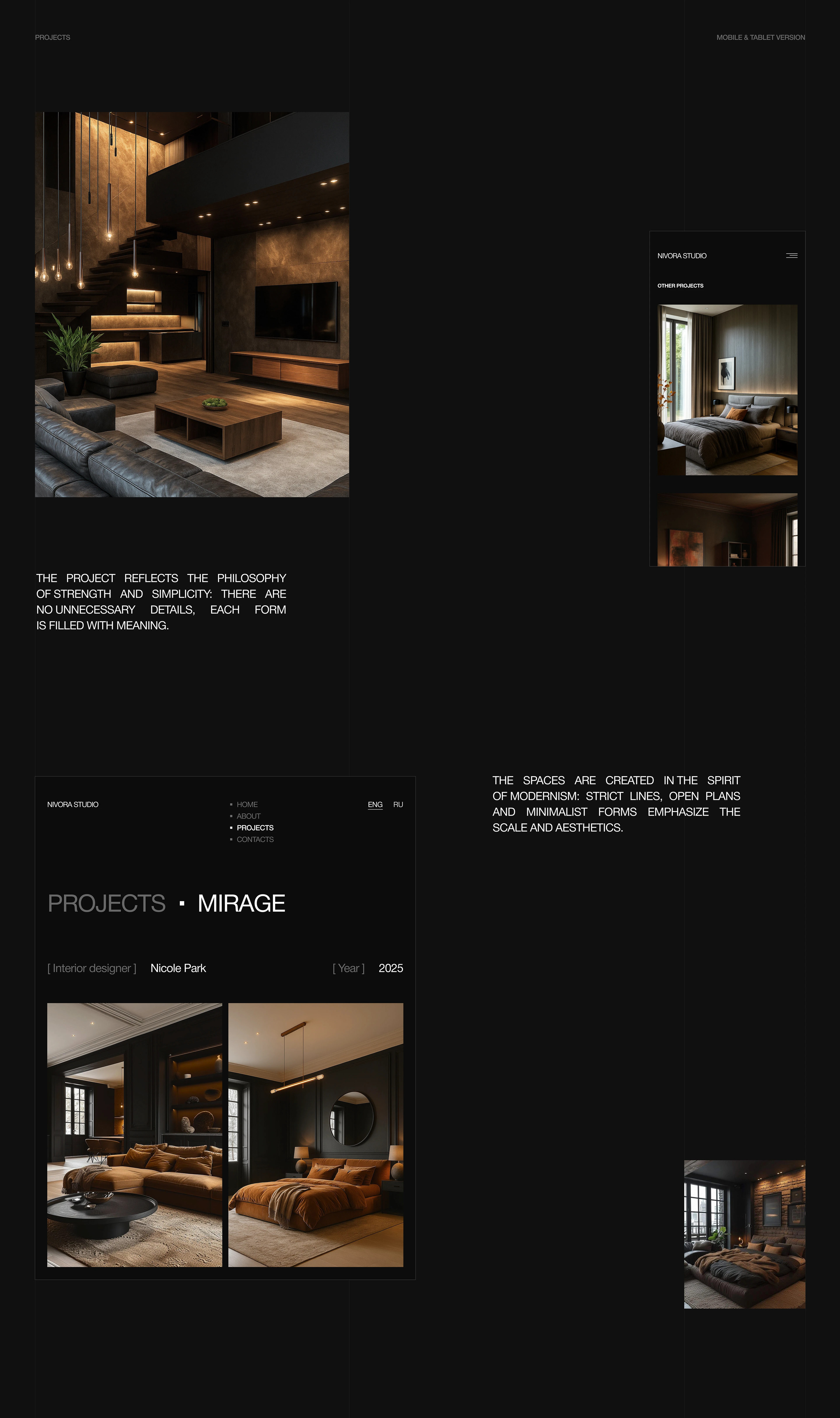 Nivora Studio | architerture and interior — Изображение №9 — Интерфейсы на Dprofile