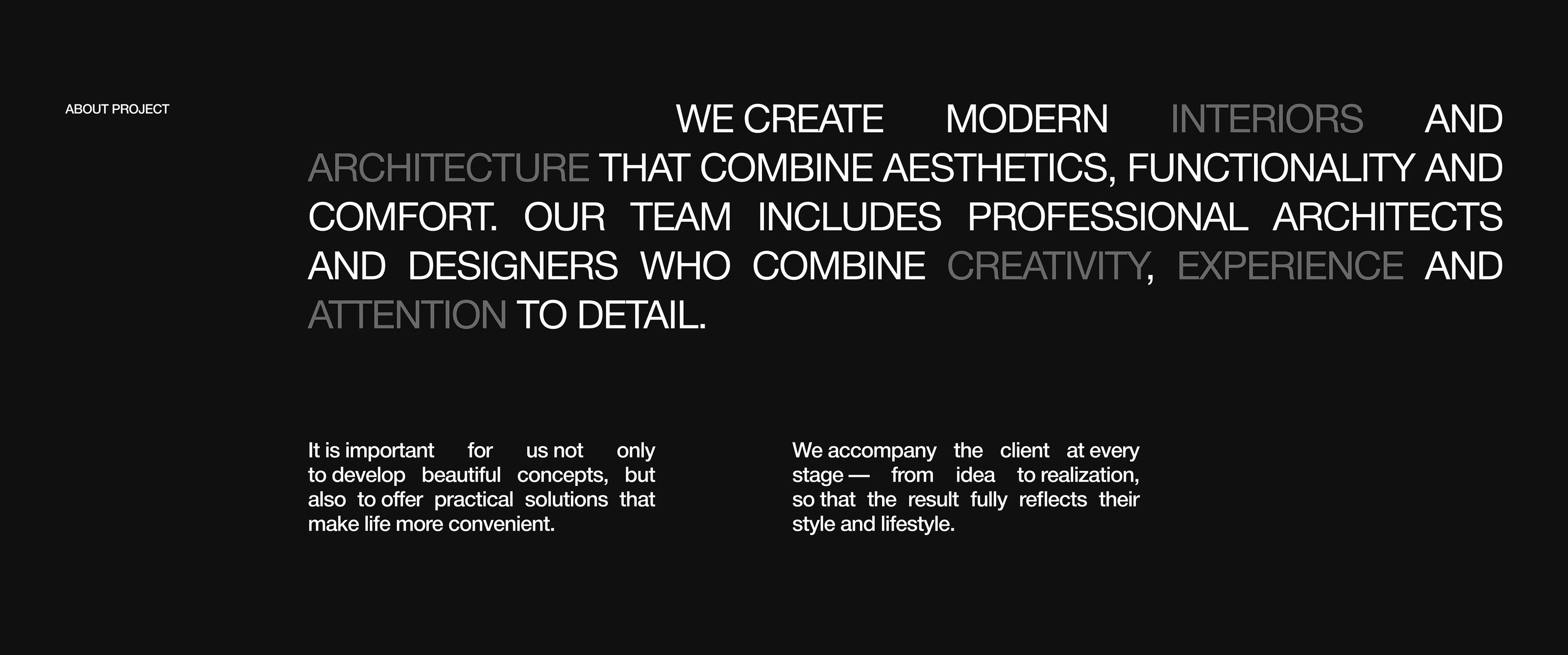 Nivora Studio | architerture and interior — Изображение №2 — Интерфейсы на Dprofile