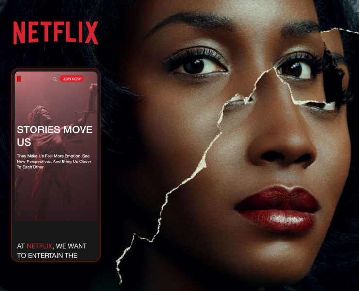 NETFLIX Redesign Concept Corporate Website — Брендинг, Анимация на Dprofile