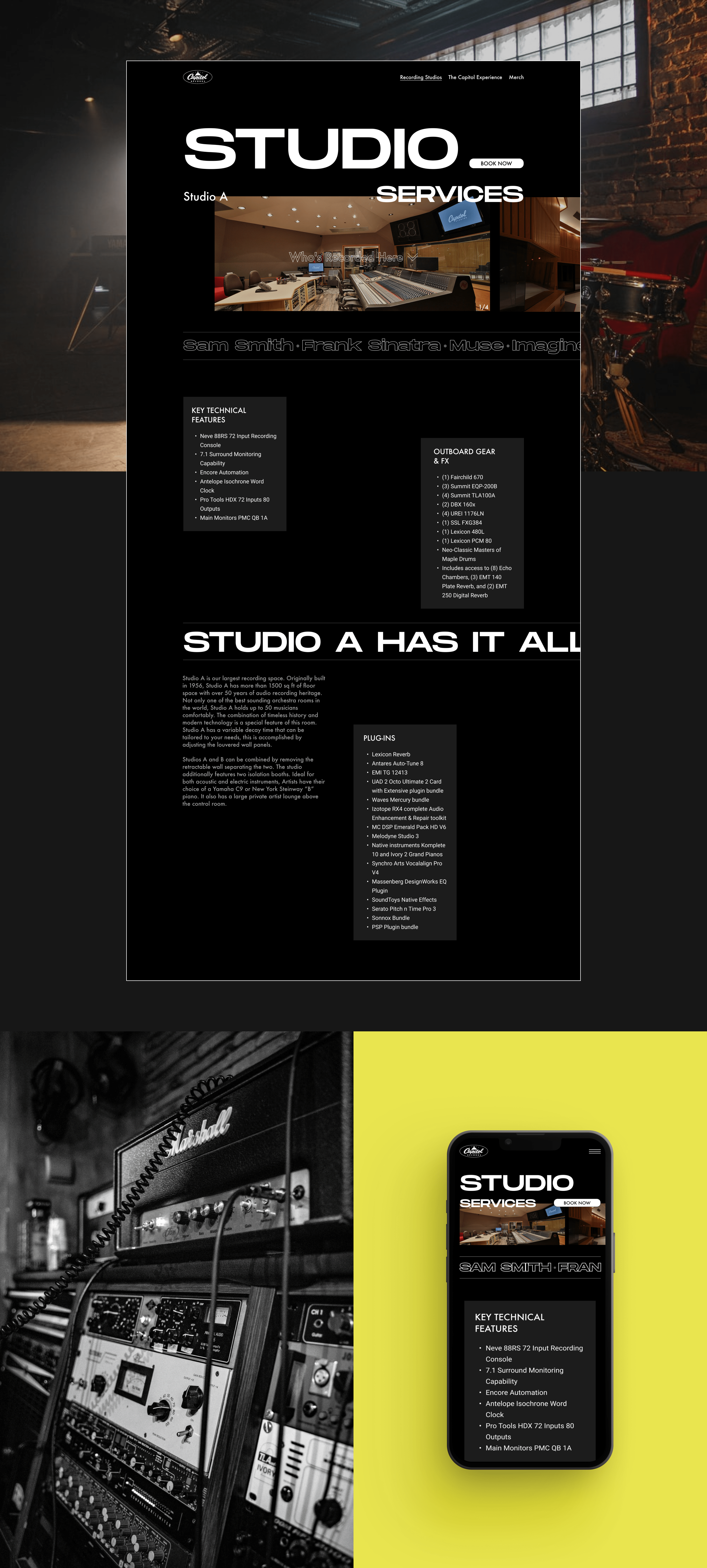CAPITOL RECORDS Redesign concept — Изображение №4 — Интерфейсы, Брендинг на Dprofile