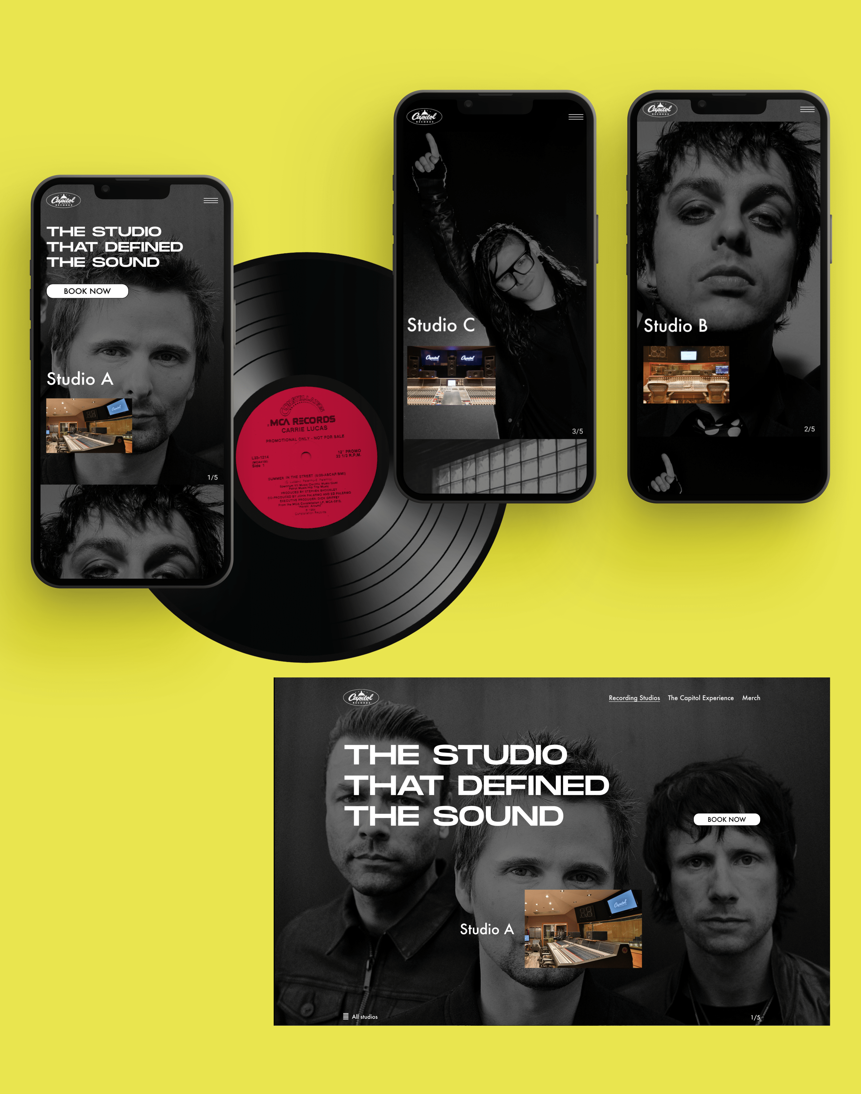 CAPITOL RECORDS Redesign concept — Изображение №3 — Интерфейсы, Брендинг на Dprofile