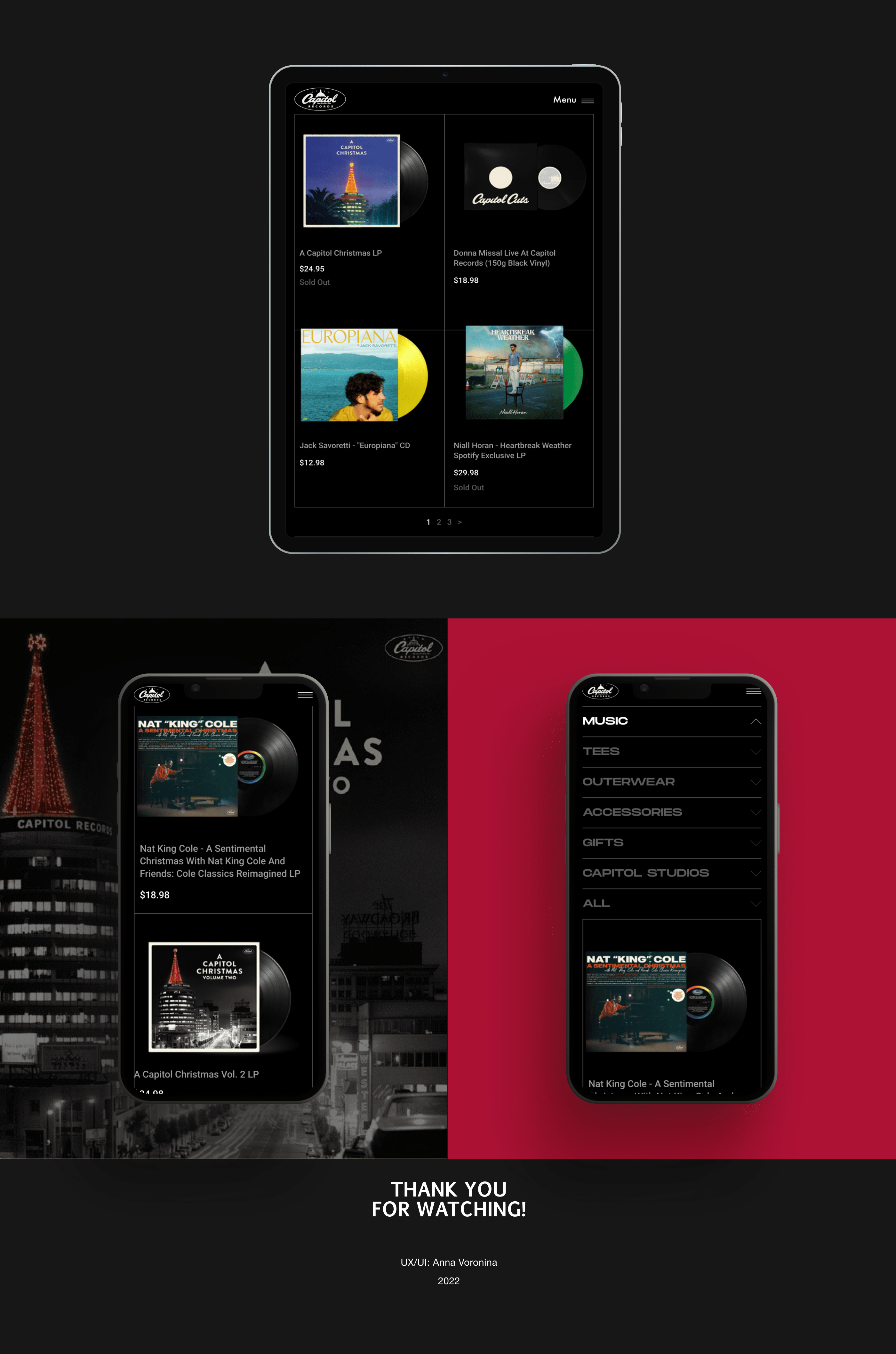 CAPITOL RECORDS Redesign concept — Изображение №5 — Интерфейсы, Брендинг на Dprofile