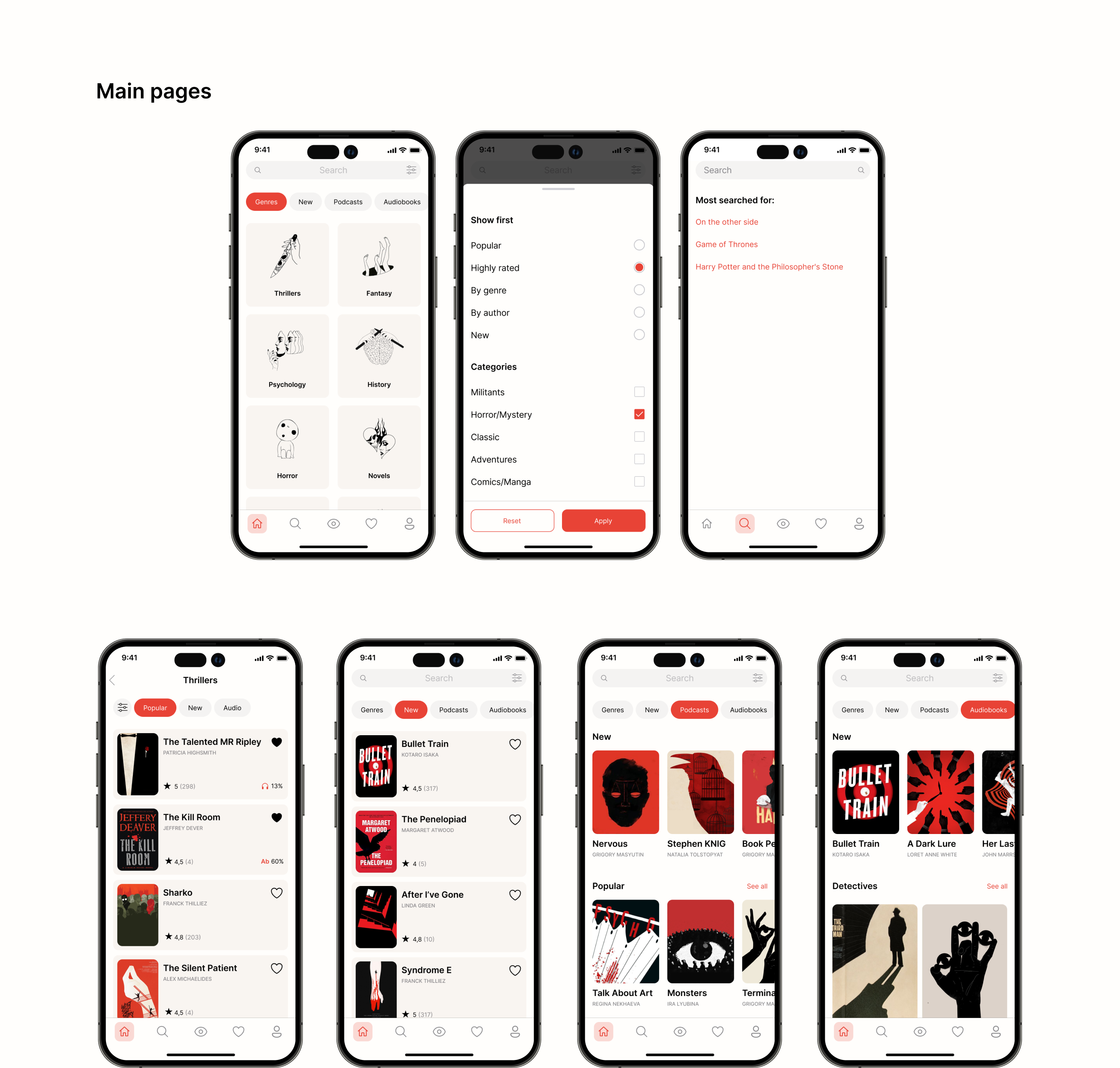 Bookcase Mobile App — Изображение №9 — Интерфейсы на Dprofile