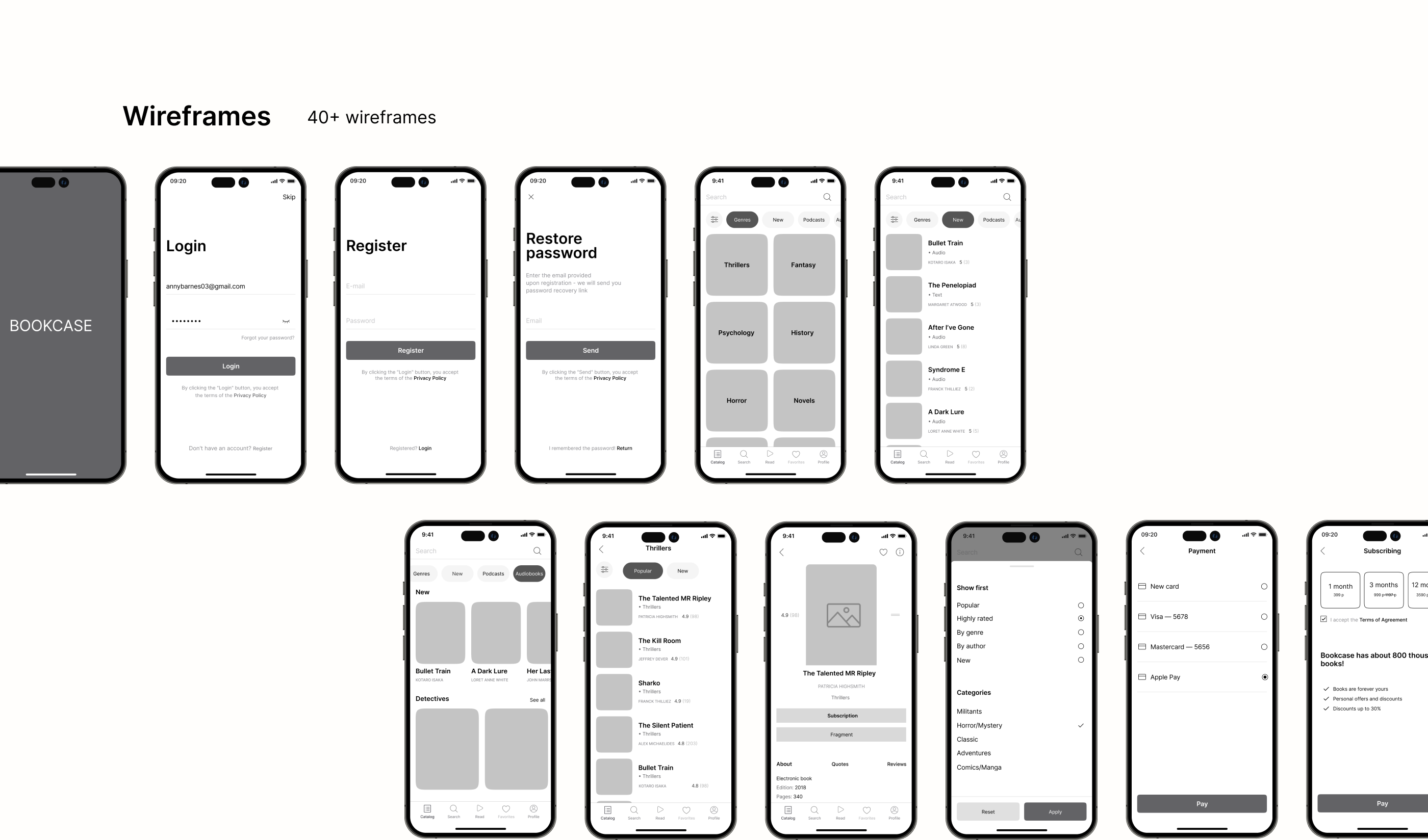 Bookcase Mobile App — Изображение №7 — Интерфейсы на Dprofile