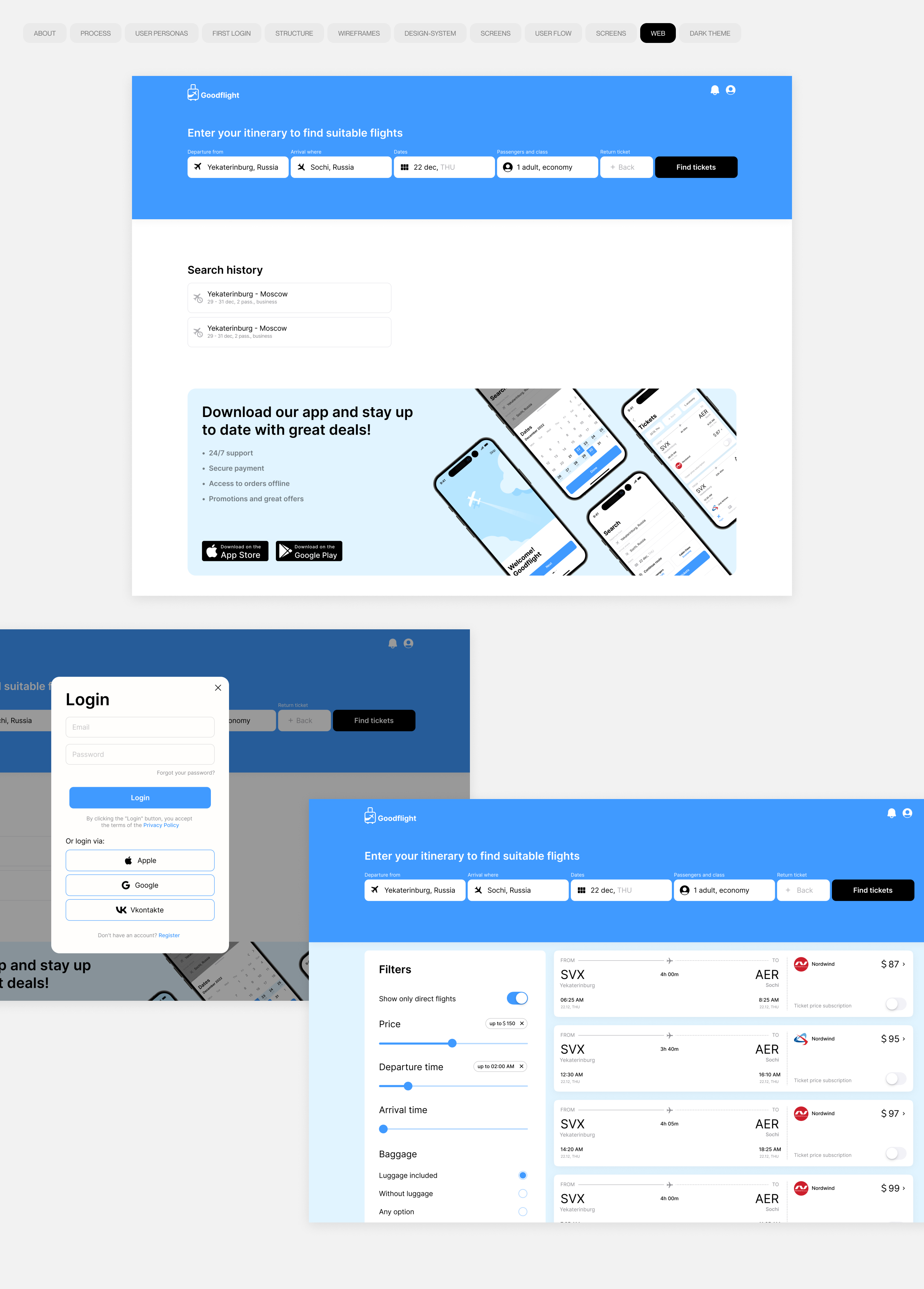 Goodflight Mobile App — Изображение №13 — Интерфейсы на Dprofile