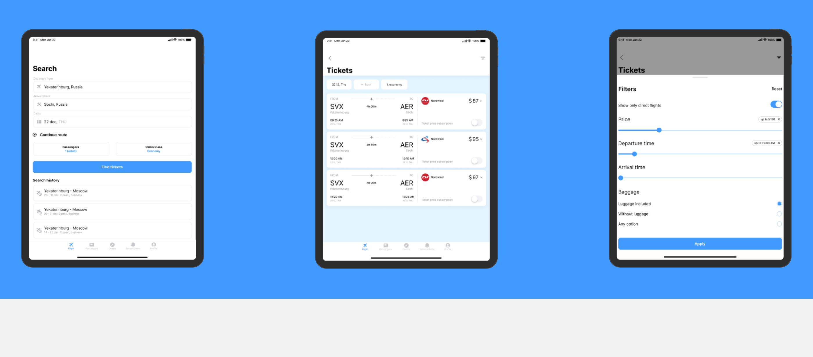 Goodflight Mobile App — Изображение №14 — Интерфейсы на Dprofile