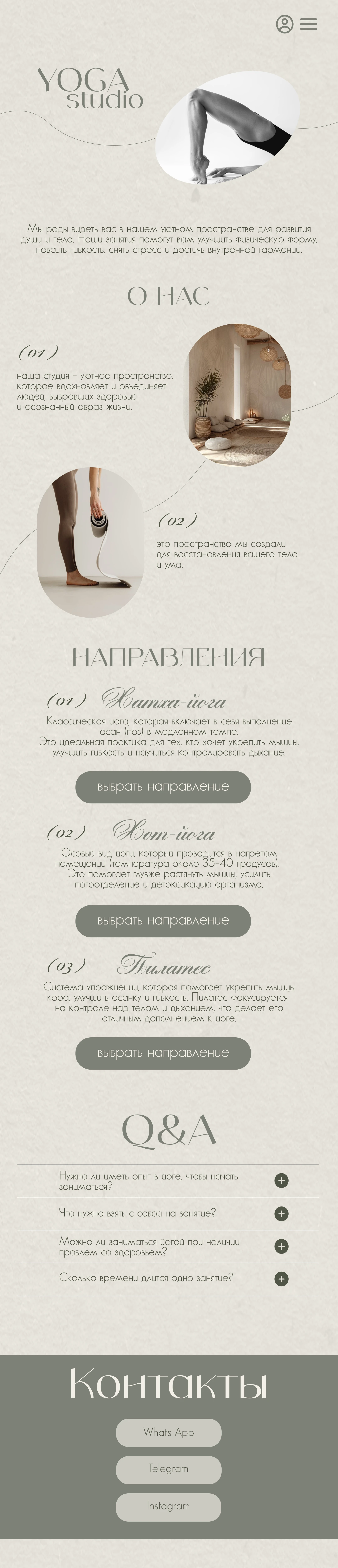 Сайт для студии йоги — Изображение №1 — Брендинг на Dprofile