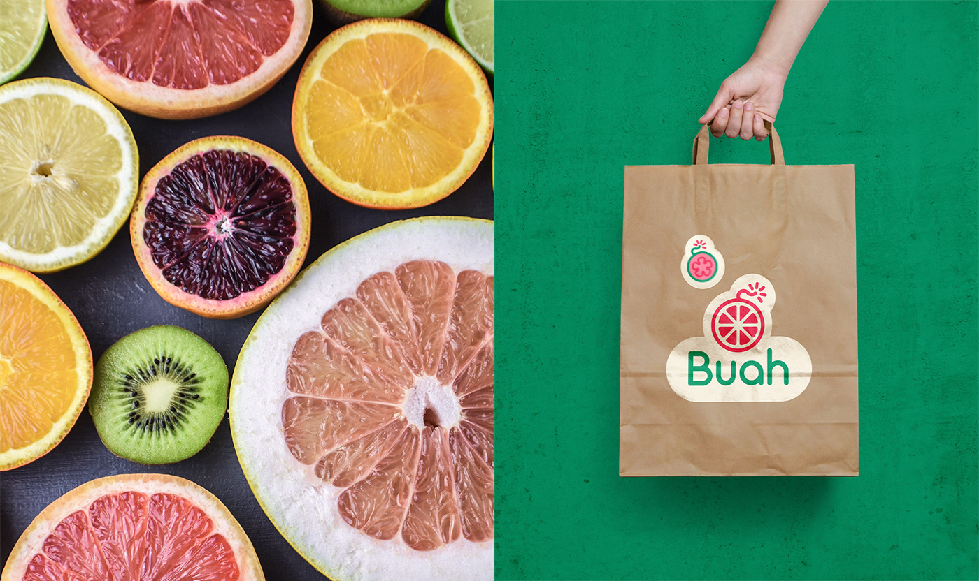 Buah delivery brand logo identity — Изображение №5 — Брендинг на Dprofile