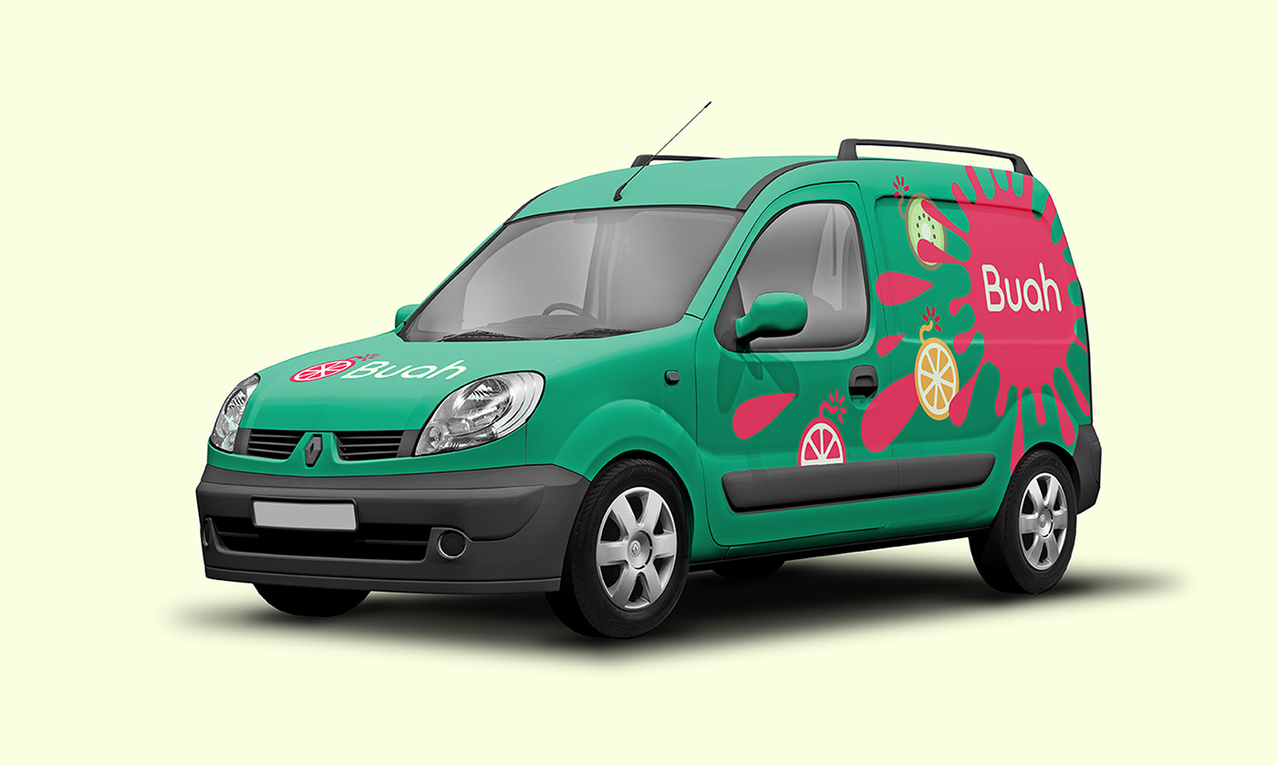 Buah delivery brand logo identity — Изображение №4 — Брендинг на Dprofile