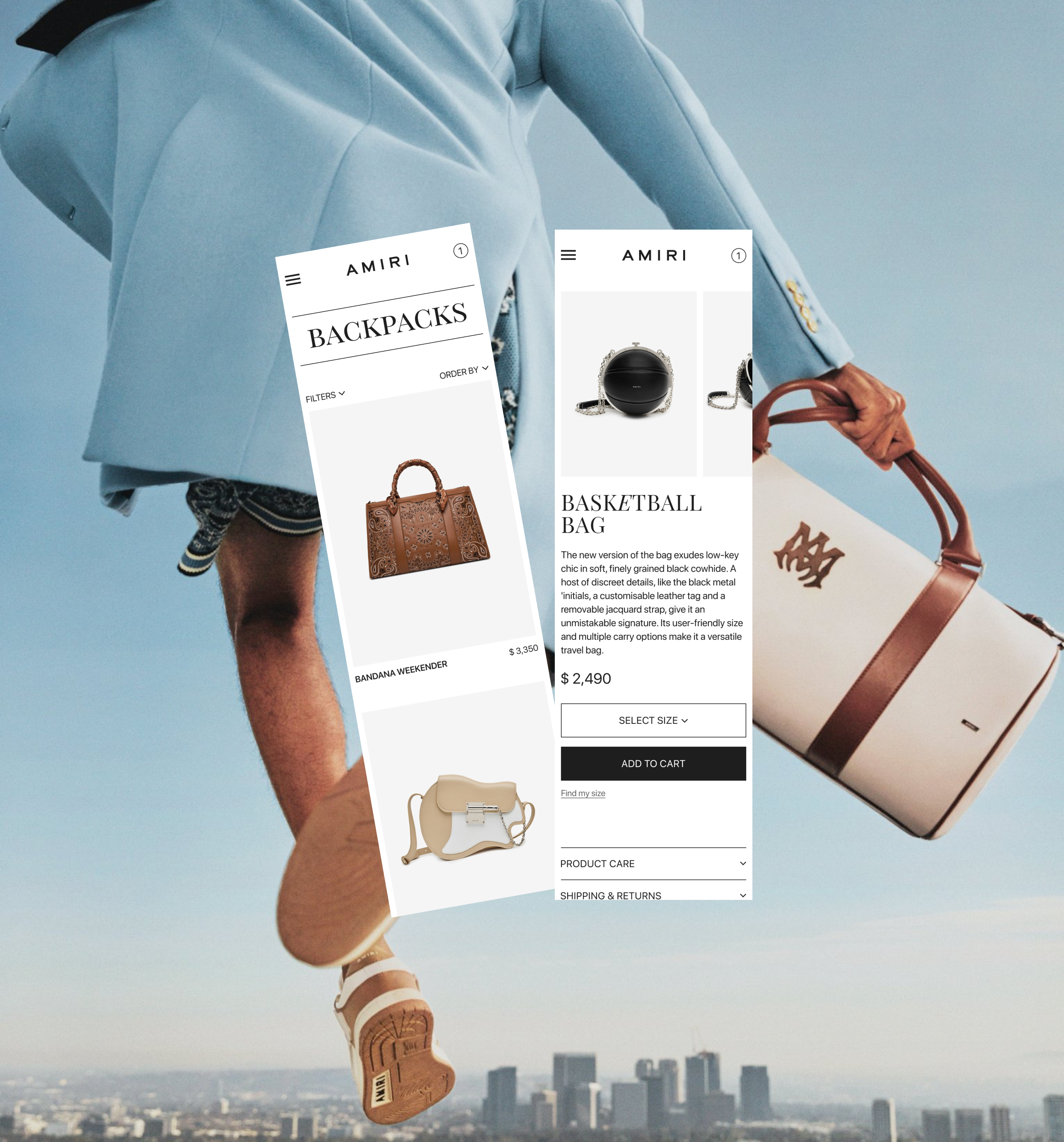 AMIRI - Online Store — Изображение №7 — Интерфейсы на Dprofile