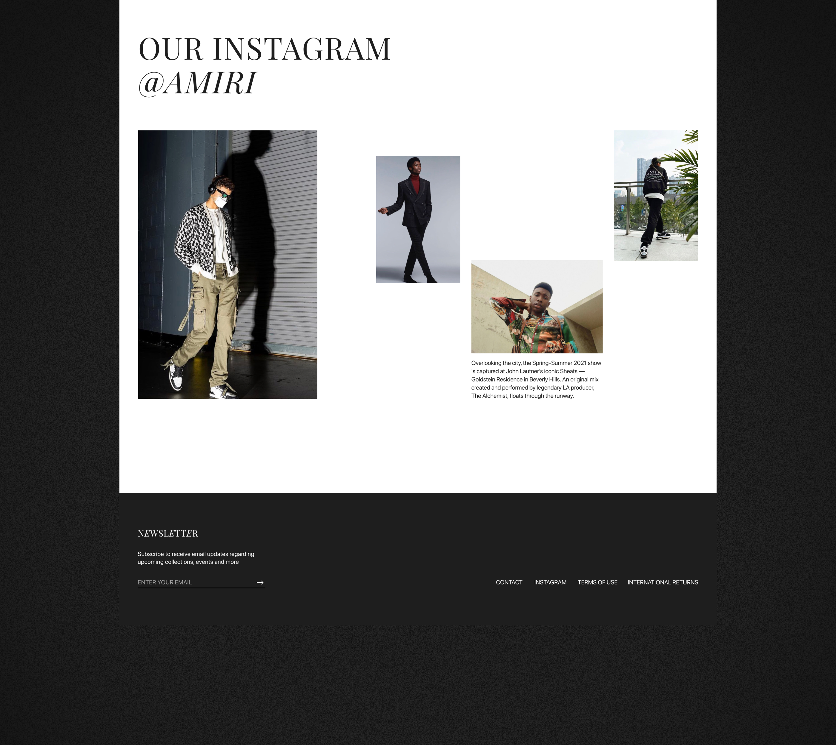 AMIRI - Online Store — Изображение №6 — Интерфейсы на Dprofile