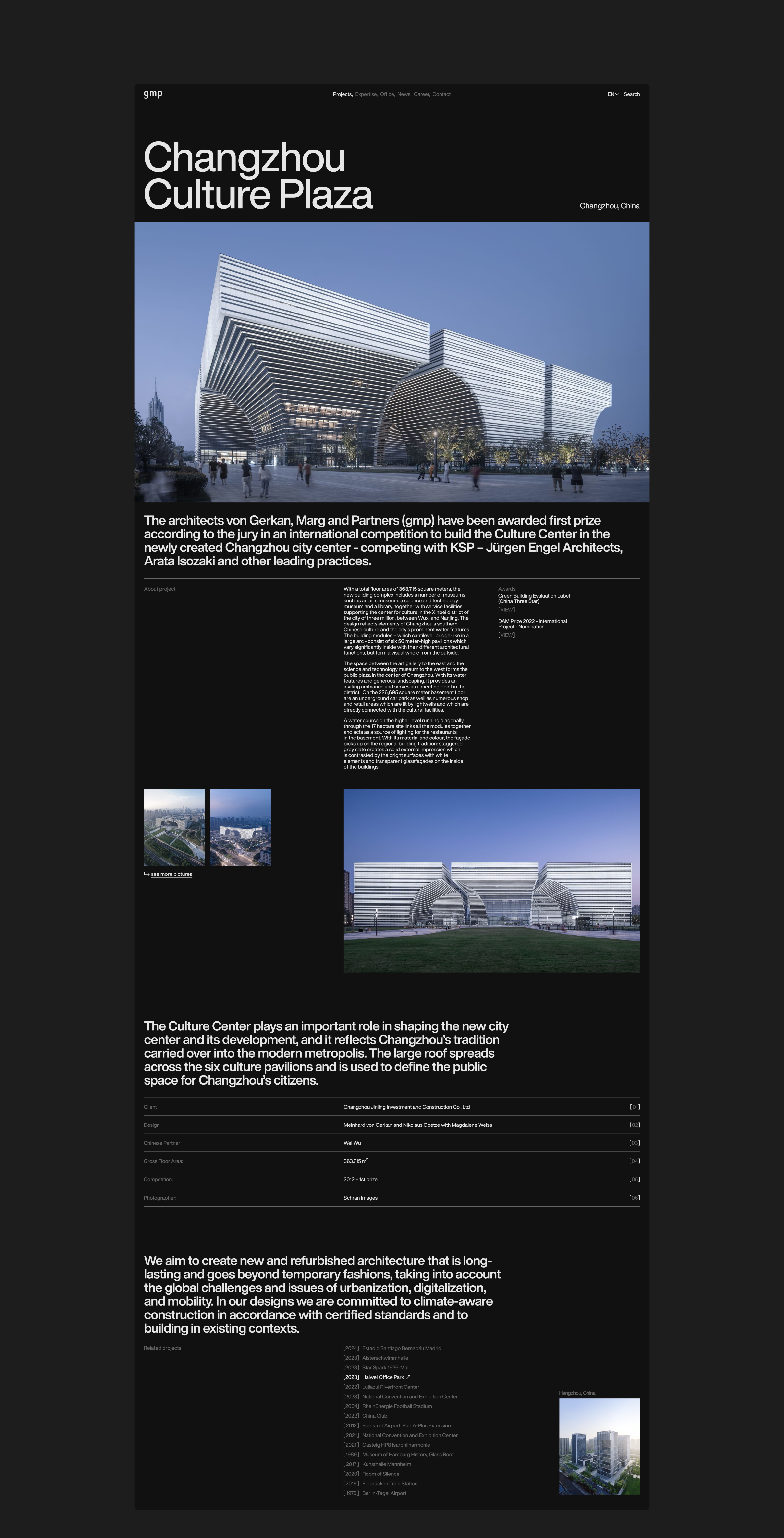 gmp Architekten — Изображение №4 — Интерфейсы, Брендинг на Dprofile