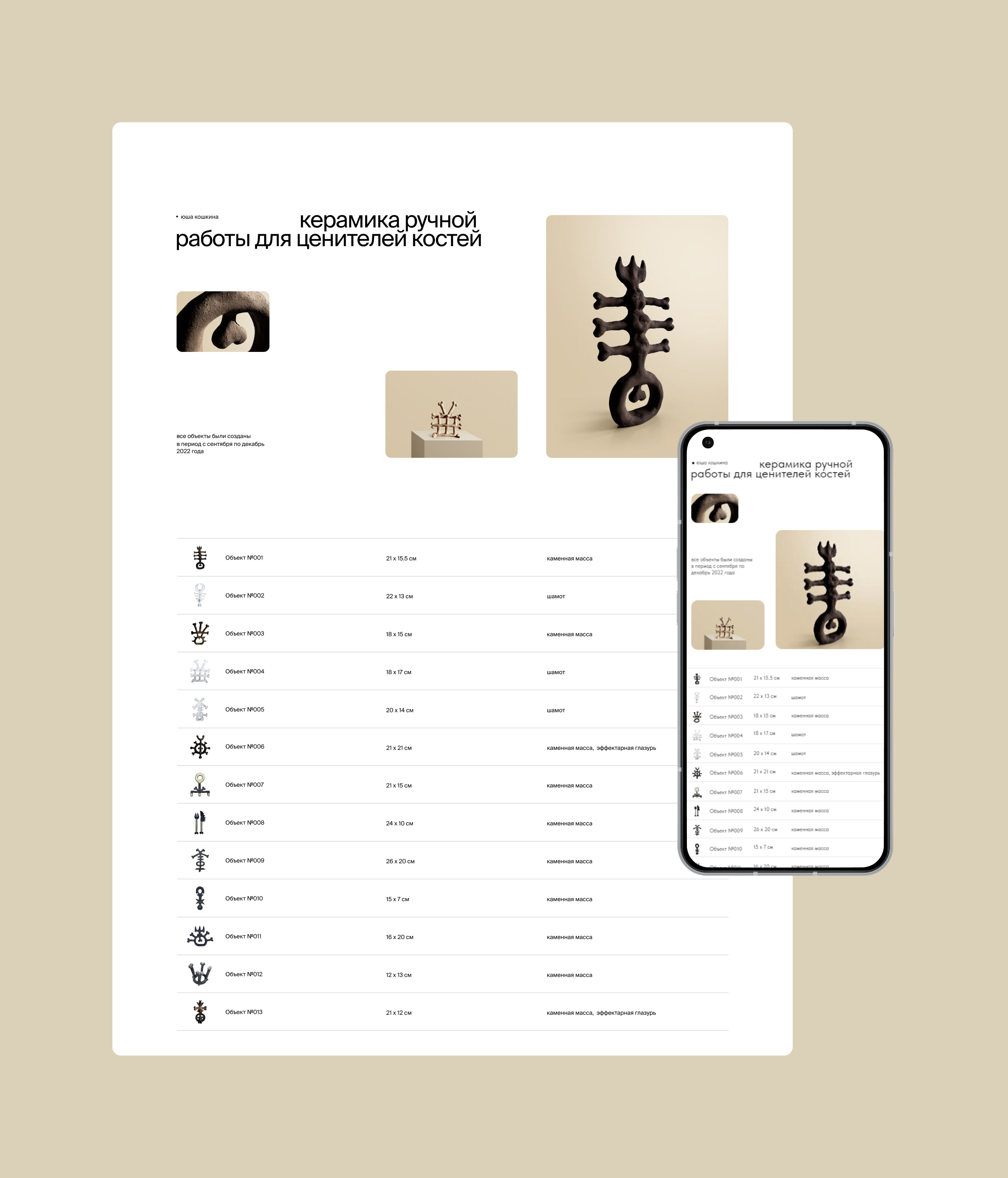 Website for my ceramic project — Изображение №4 — Интерфейсы, Графика на Dprofile