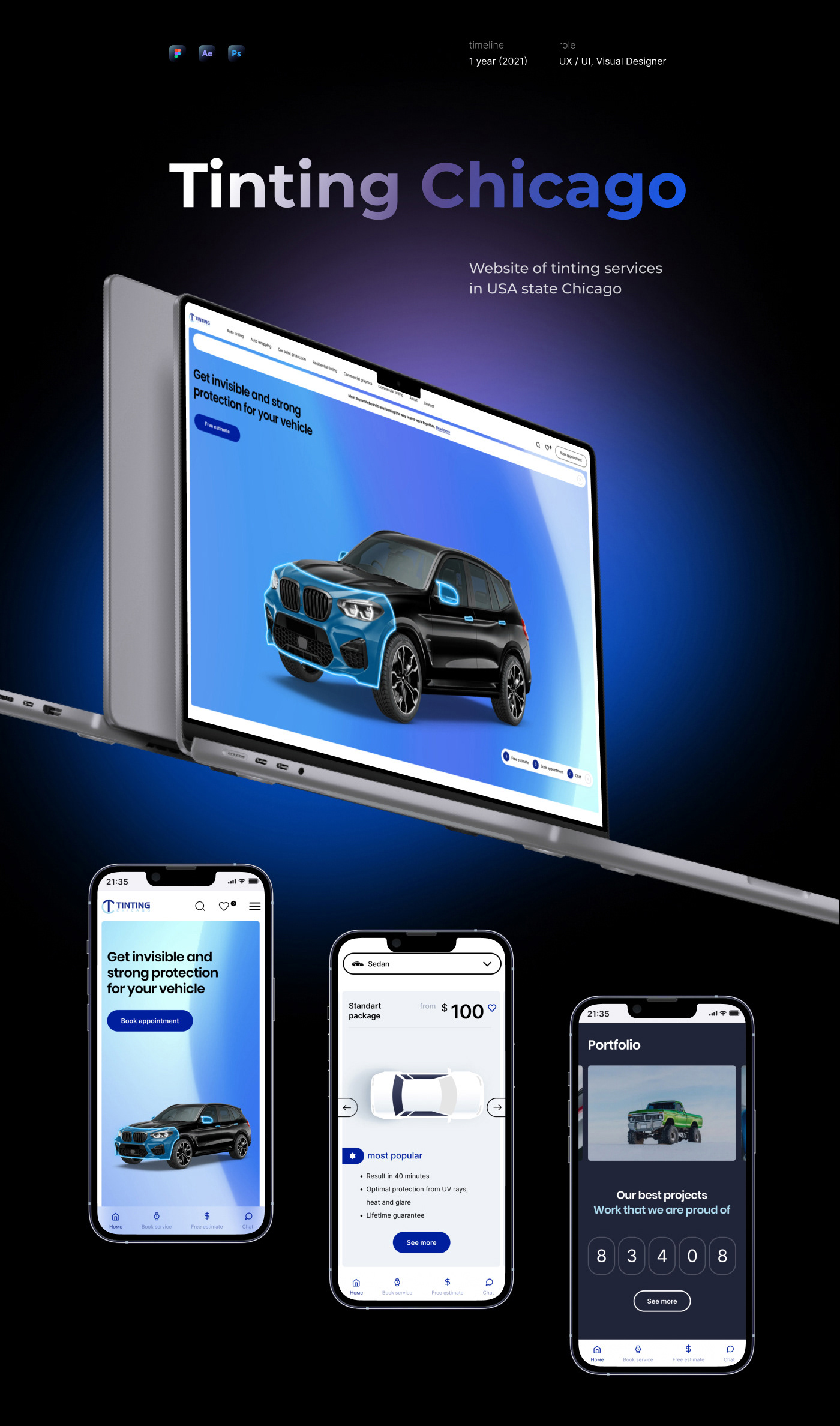 Tinting Chicago: UX/UI — Изображение №1 — Интерфейсы, Маркетинг на Dprofile