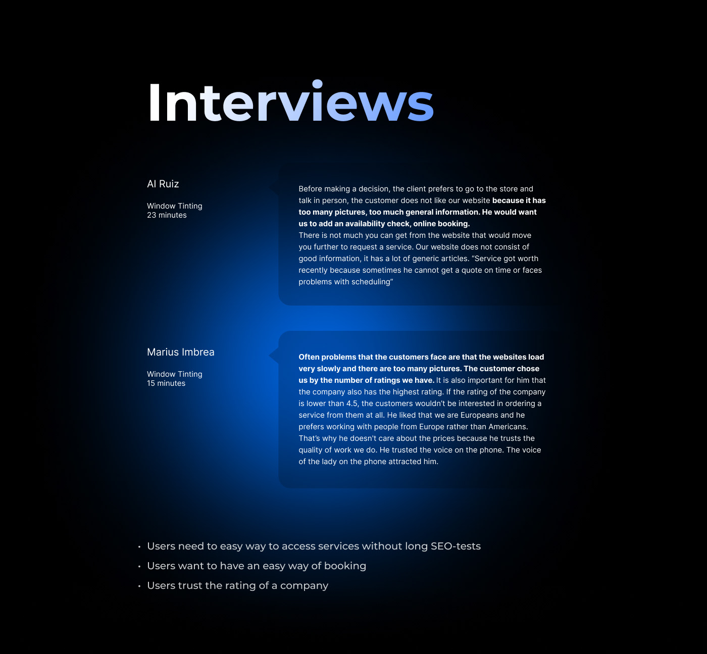 Tinting Chicago: UX/UI — Изображение №5 — Интерфейсы, Маркетинг на Dprofile