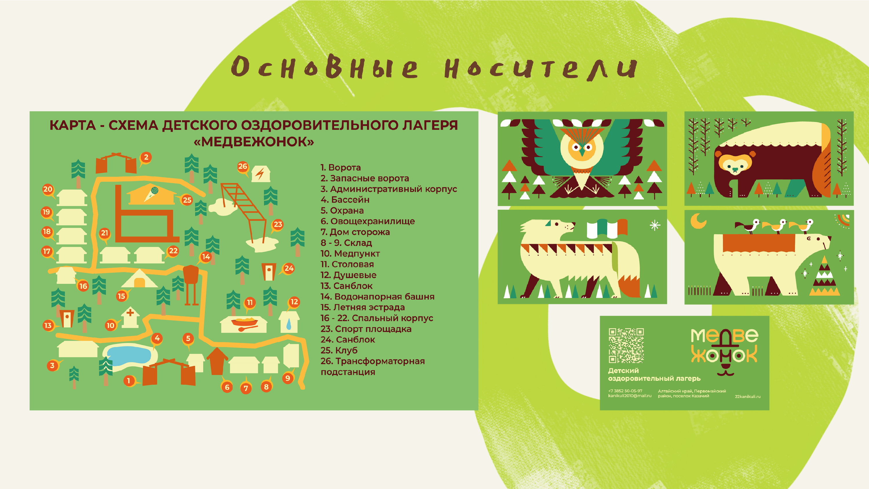 Фирменный стиль детского лагеря "Медвежонок" — Изображение №17 — Брендинг, Графика на Dprofile