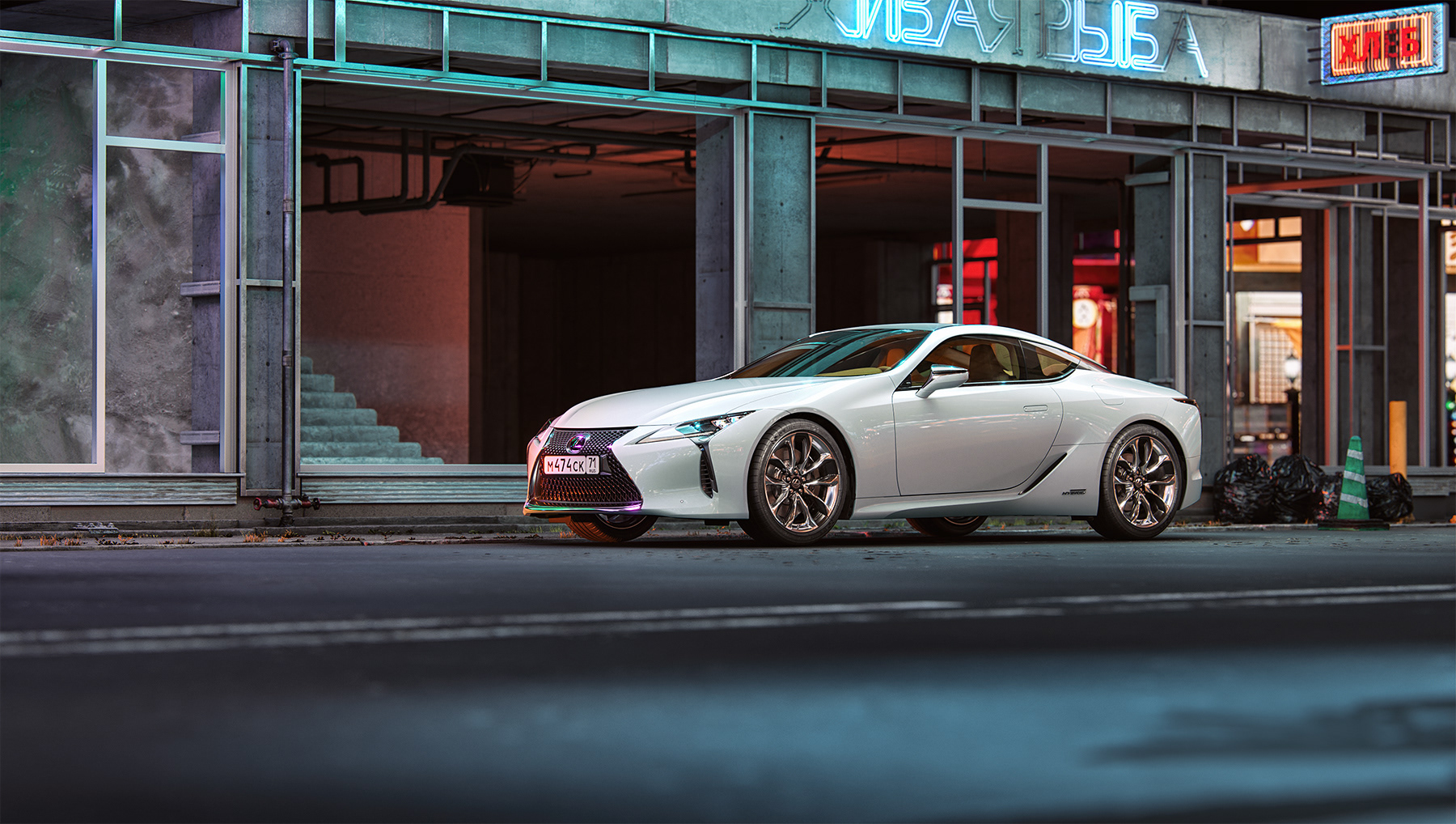 Lexus LC500h (Full CG) — Изображение №2 — Иллюстрация, 3D на Dprofile