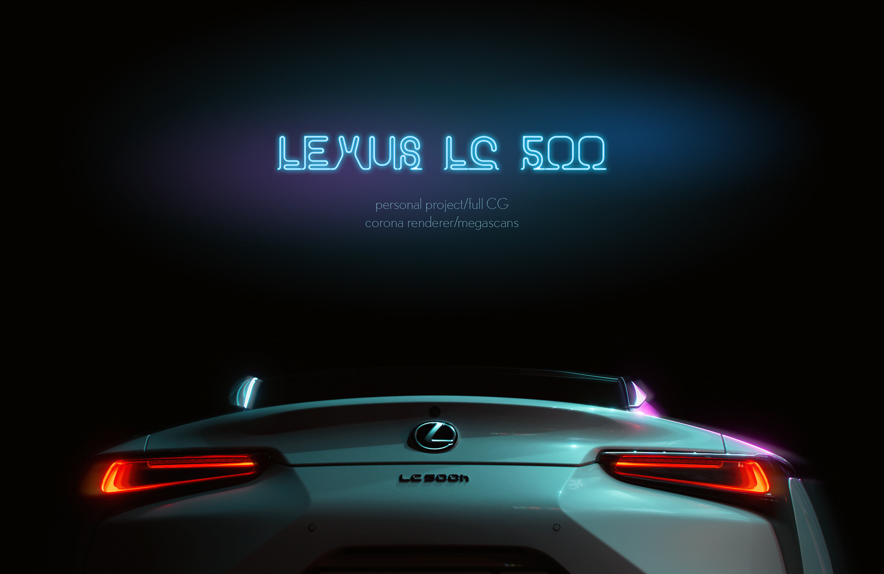 Lexus LC500h (Full CG) — Изображение №1 — Иллюстрация, 3D на Dprofile