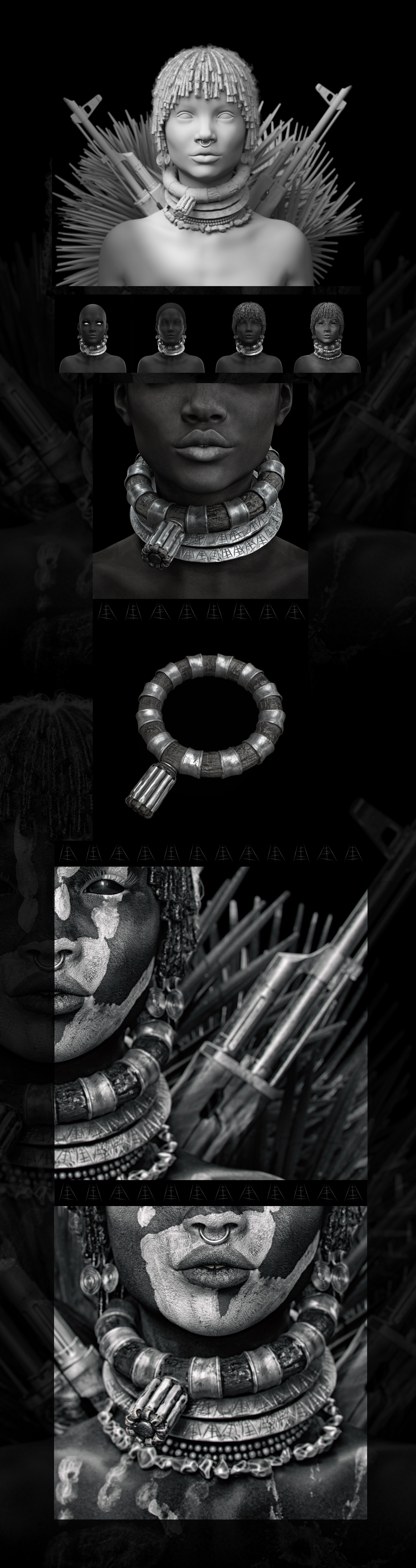 Black girl — Изображение №2 — Иллюстрация, 3D на Dprofile