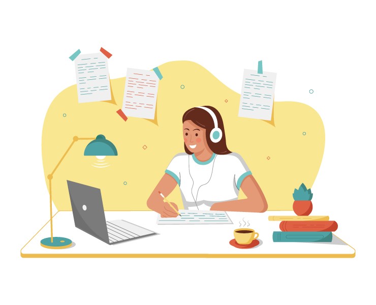 Иллюстрация Онлайн-образование — Иллюстрация, Графика на Dprofile