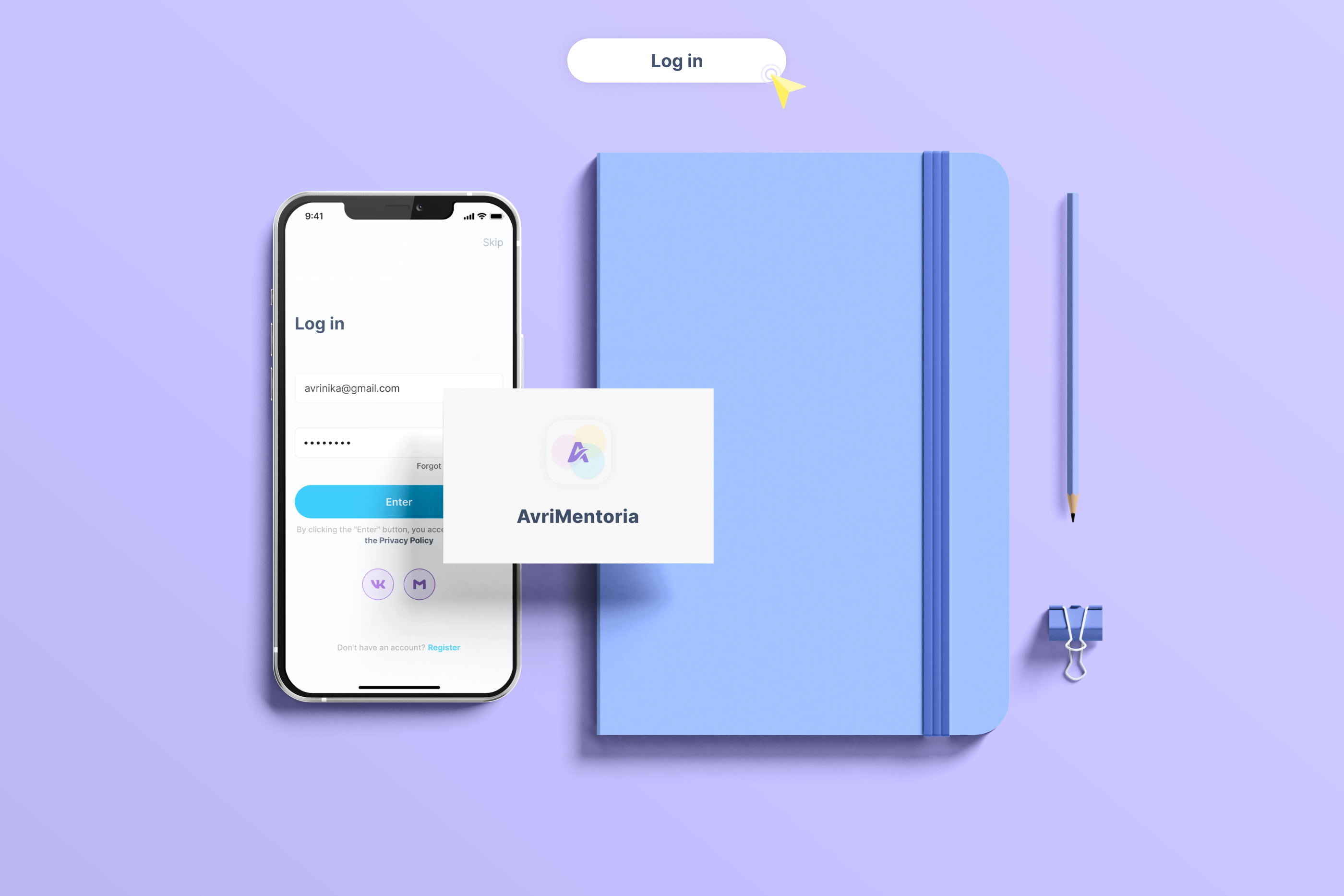 AvriMentoria – Mobile App UX/UI — Изображение №7 — Интерфейсы, Анимация на Dprofile