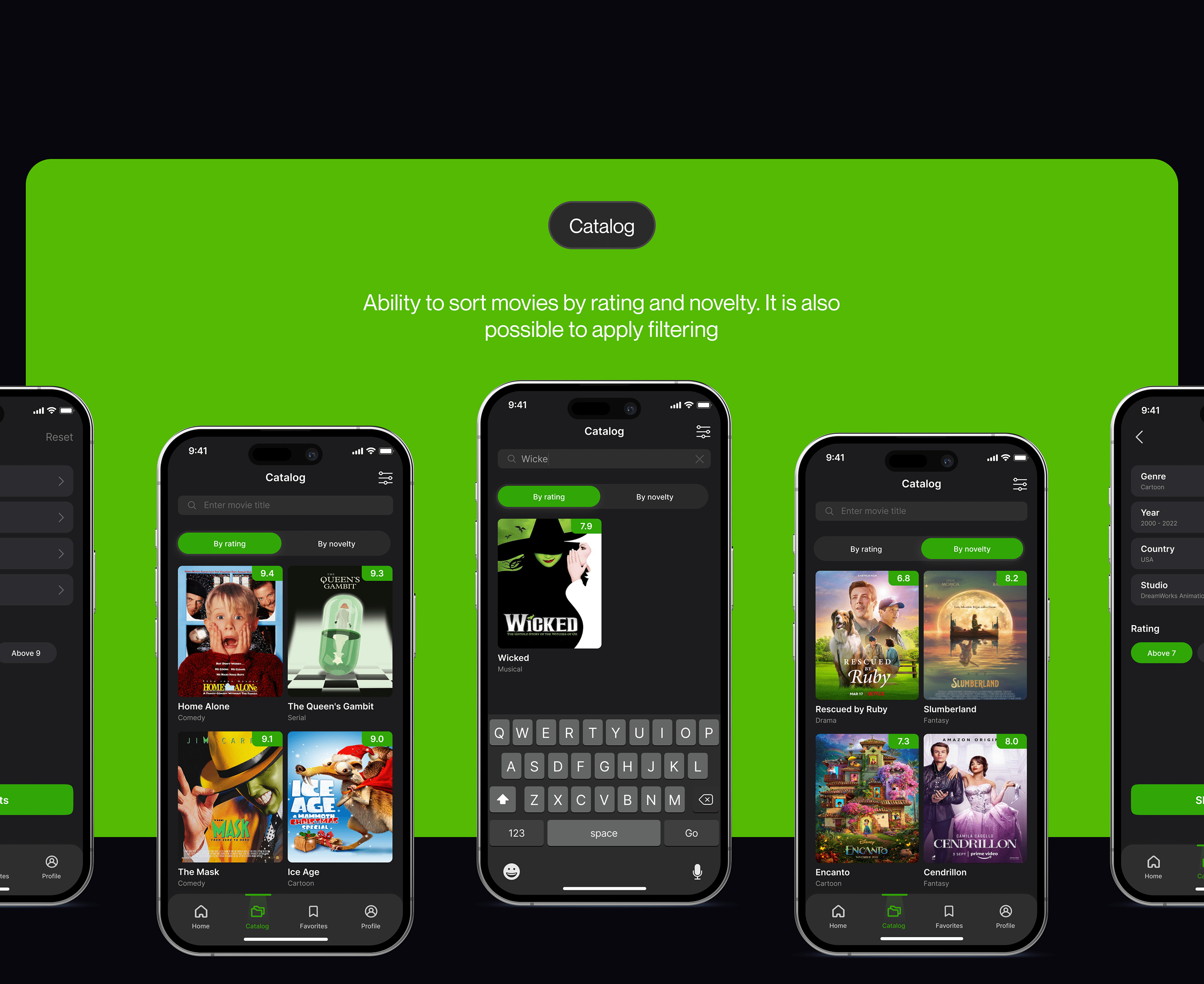 COSMOS - Cinema Mobile App UX/UI — Изображение №7 — Интерфейсы, Графика на Dprofile