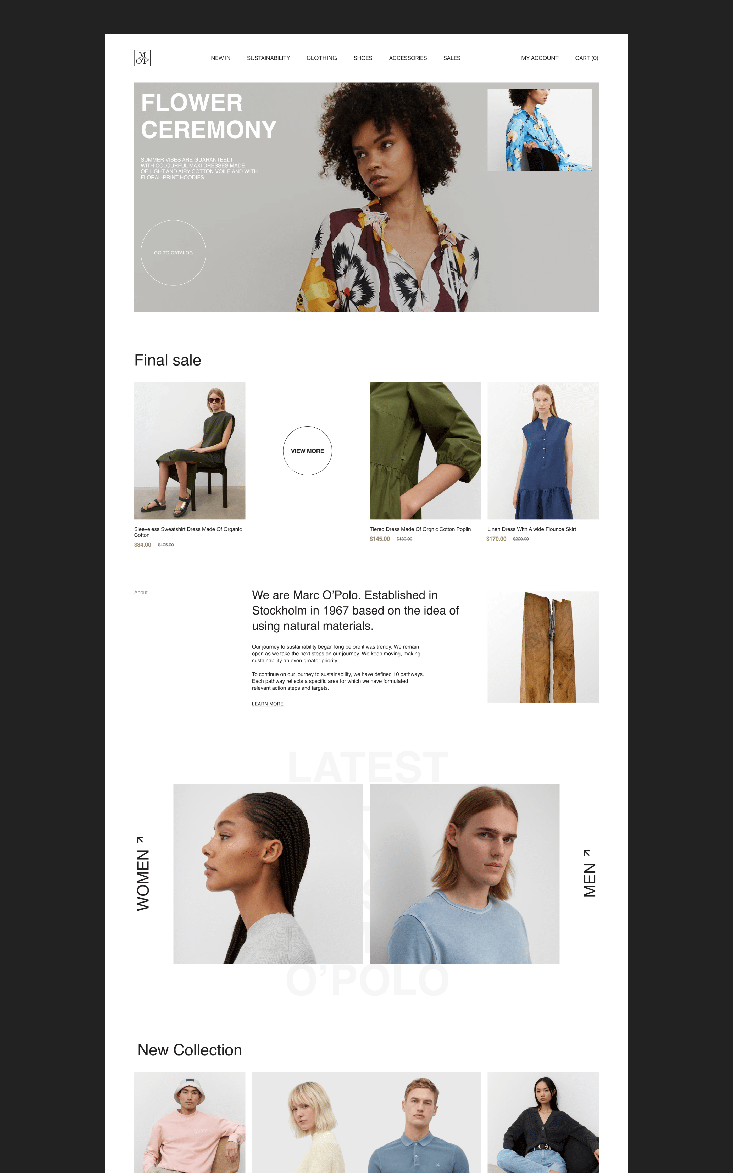 Marc O’Polo E-commerce redesign — Изображение №3 — Интерфейсы, Брендинг на Dprofile
