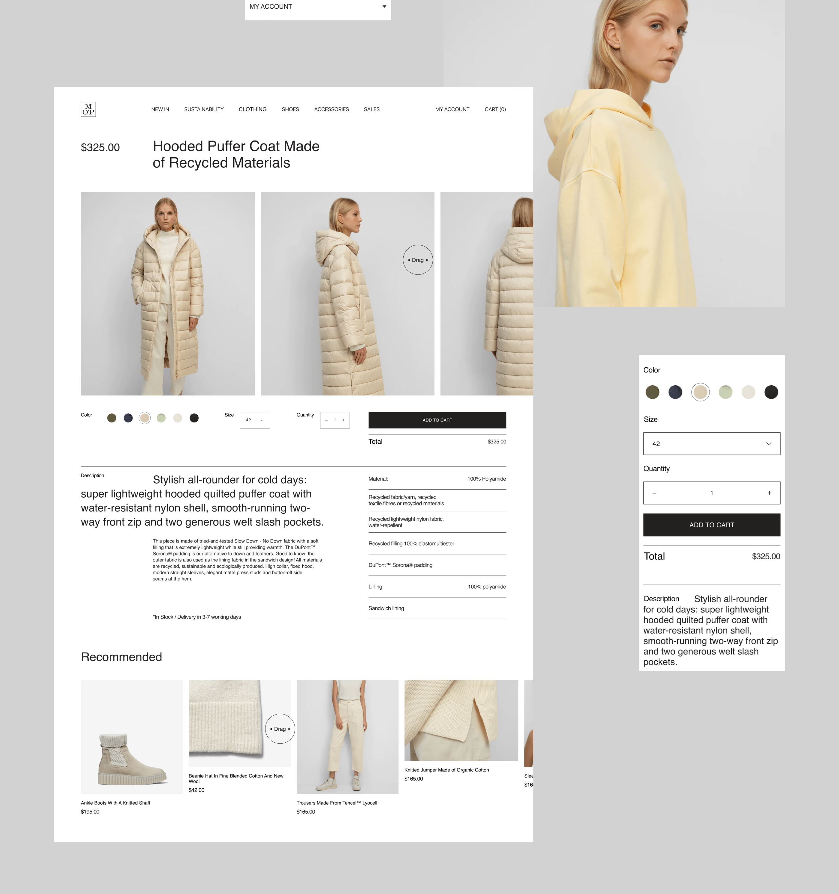 Marc O’Polo E-commerce redesign — Изображение №10 — Интерфейсы, Брендинг на Dprofile