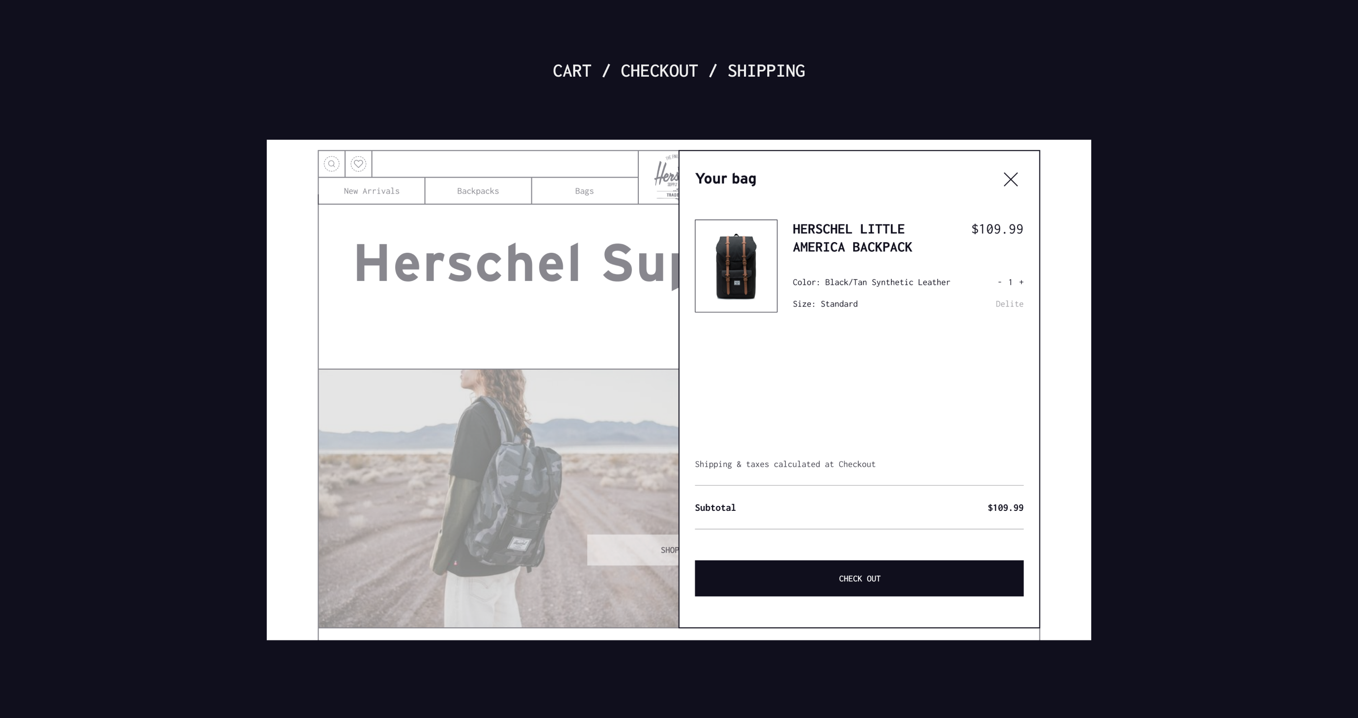 HERSCHEL | E-commerce Redesign — Изображение №6 — Интерфейсы, Брендинг на Dprofile