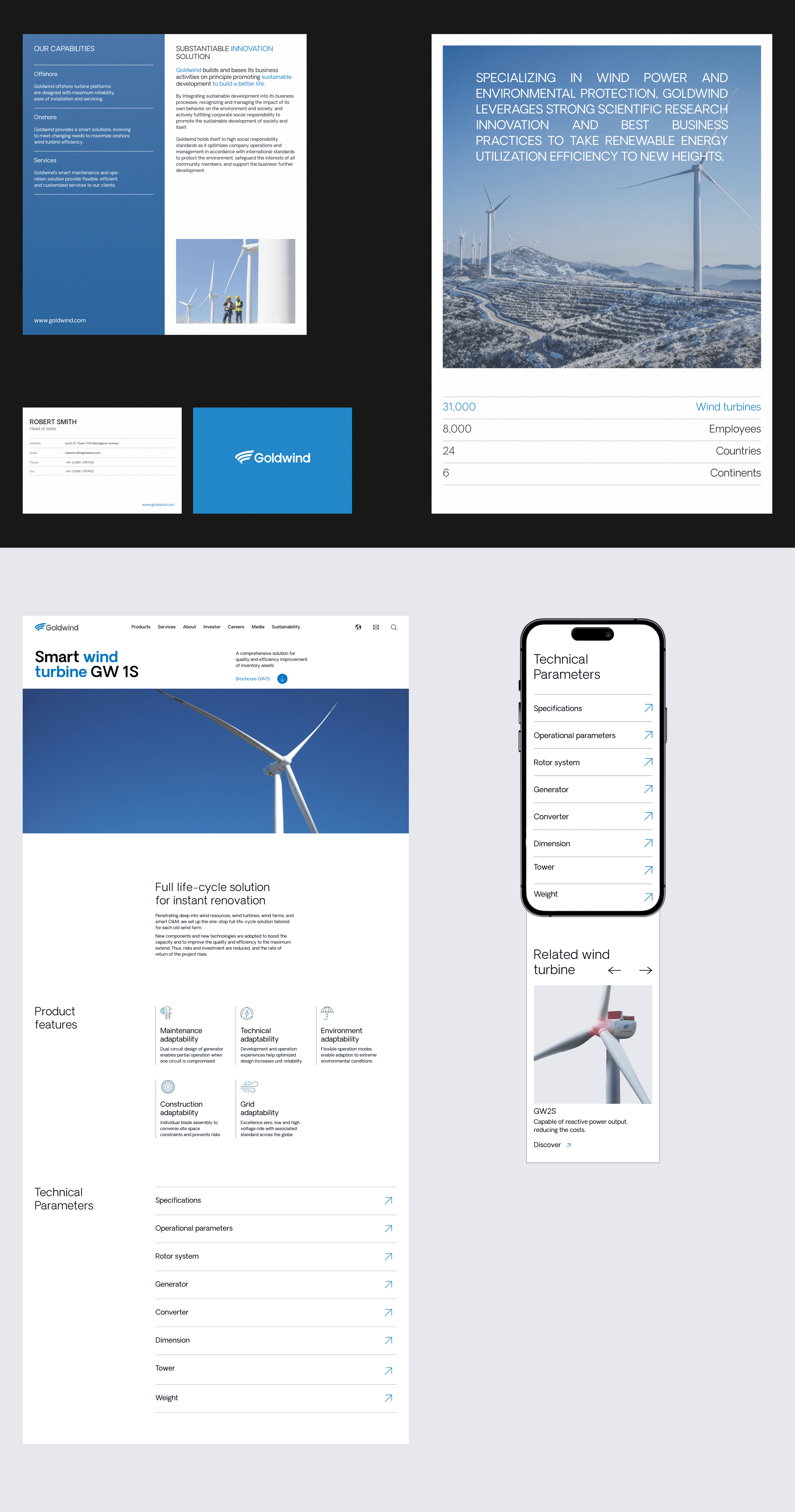 GOLDWIND | Corporate website redesign — Изображение №5 — Интерфейсы, Брендинг на Dprofile