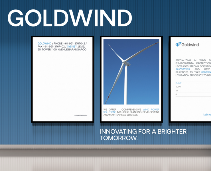 GOLDWIND | Corporate website redesign — Интерфейсы, Брендинг на Dprofile