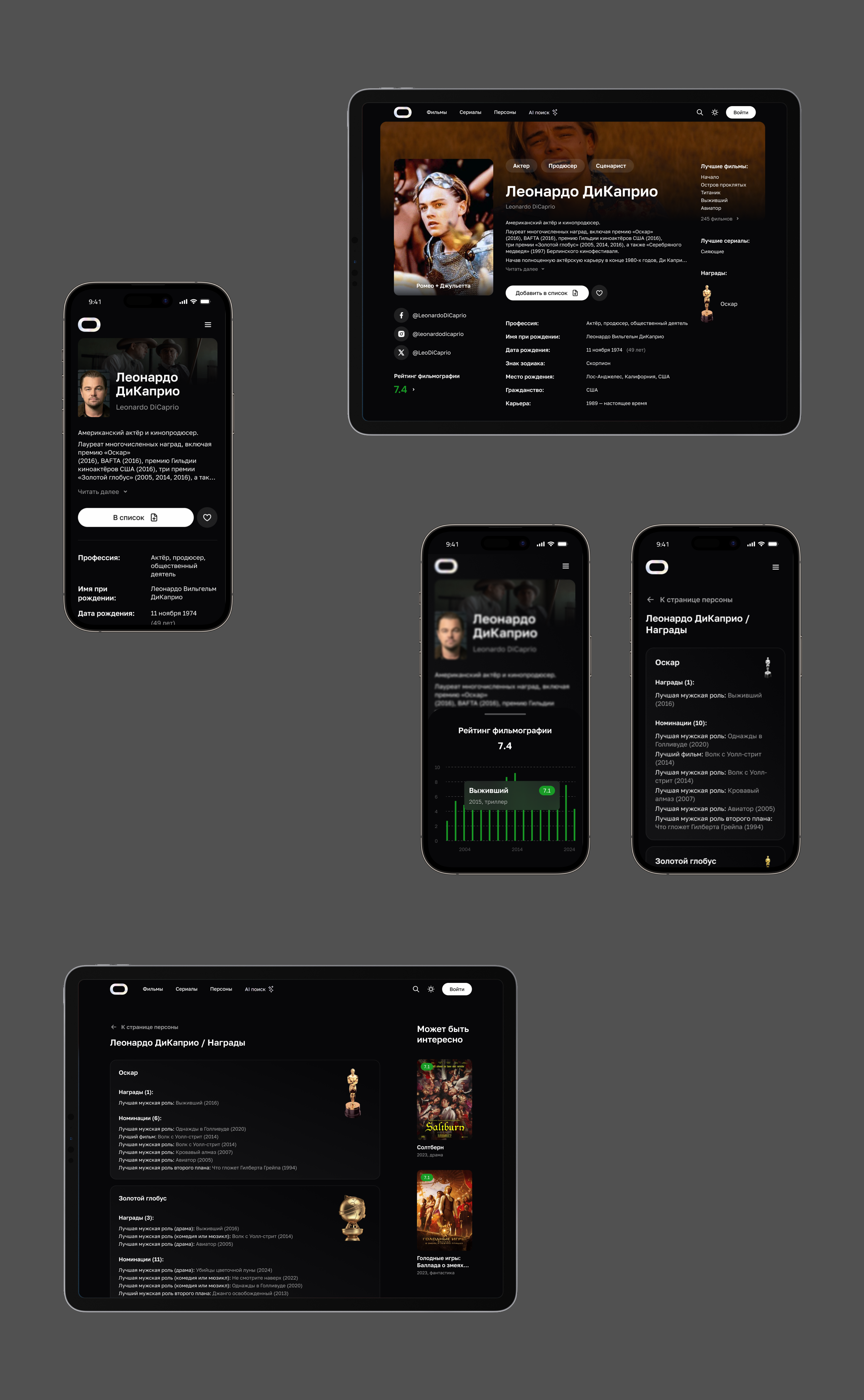 Open Movie Database | UX/UI — Изображение №12 — Интерфейсы на Dprofile