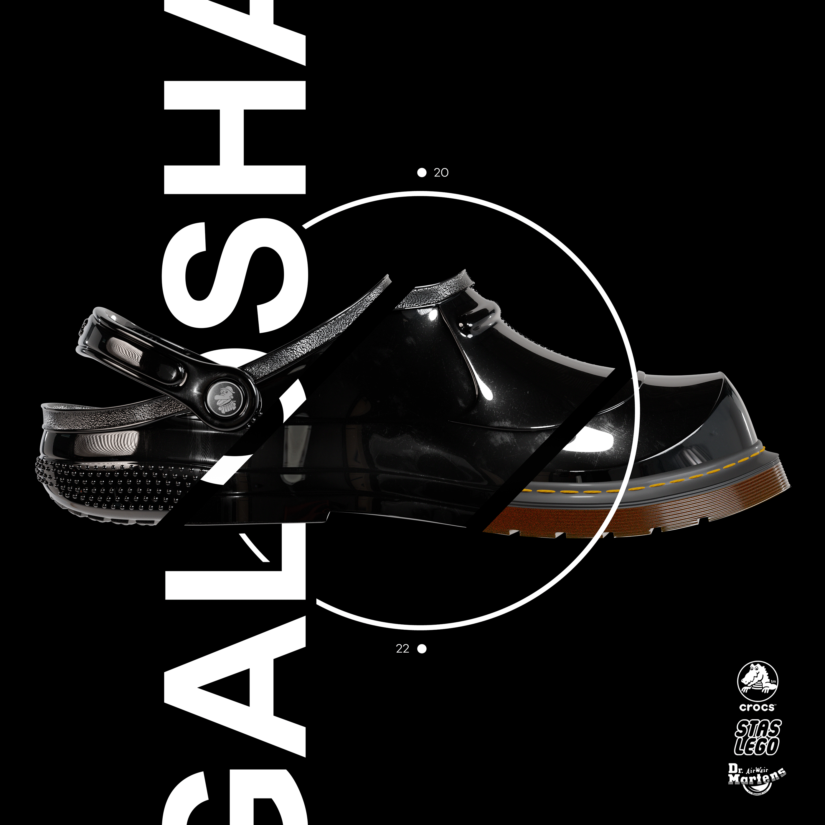 GALOSHA x DR. MARTENS x CROCS — Изображение №1 — Брендинг, 3D на Dprofile