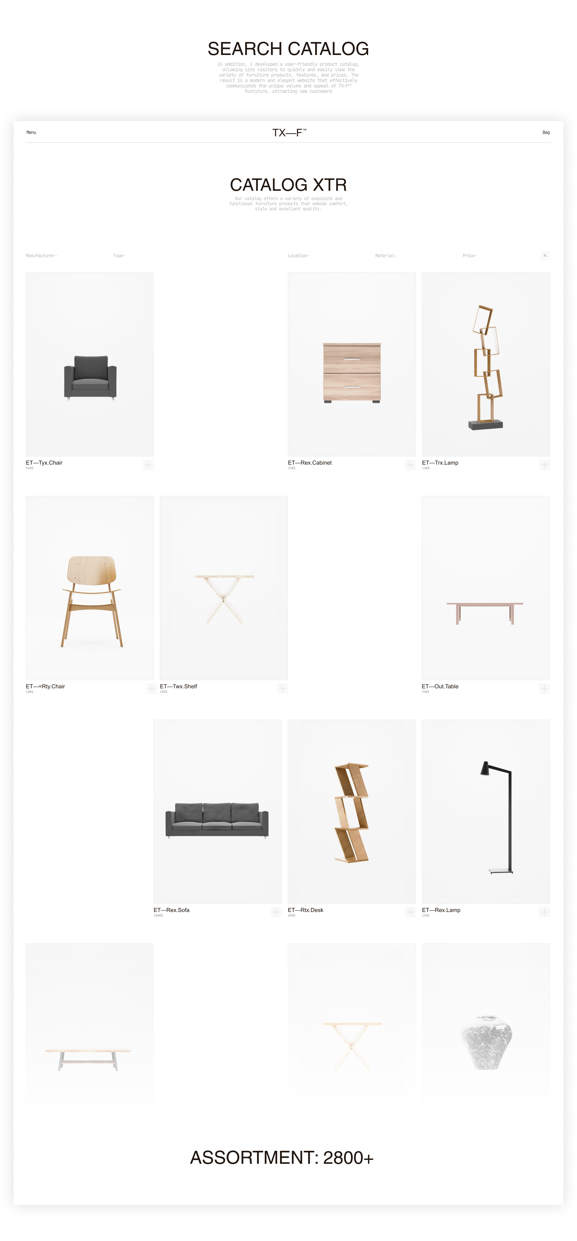 TX—F™ | Website design & Brand packaging — Изображение №7 — Интерфейсы на Dprofile