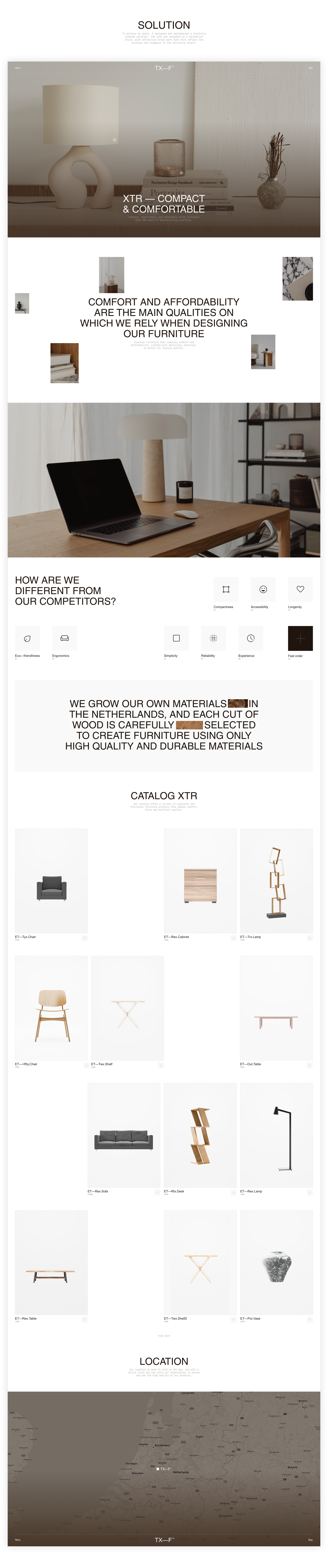 TX—F™ | Website design & Brand packaging — Изображение №4 — Интерфейсы на Dprofile